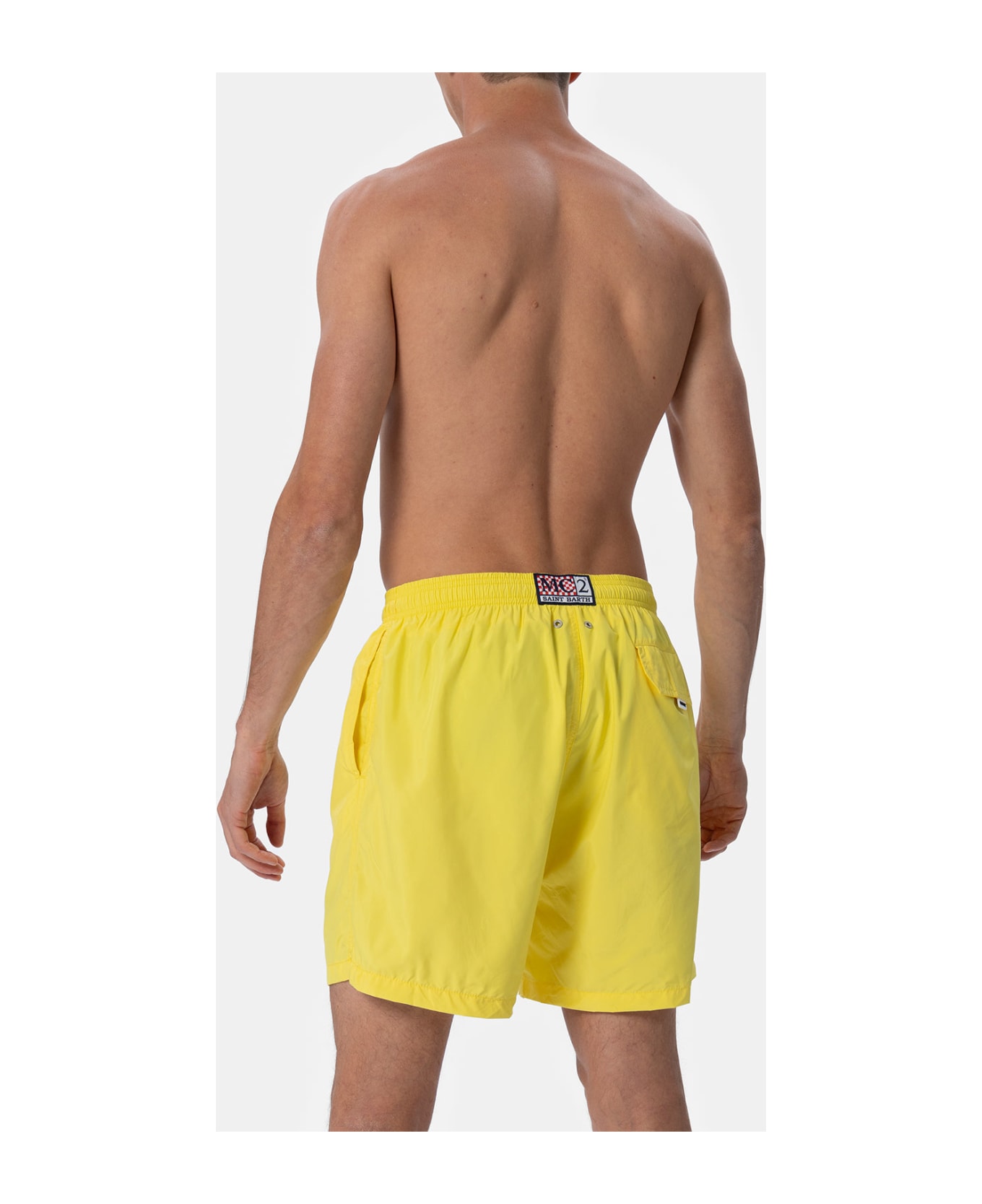 MC2 Saint Barth Man Lightweight Fabric Light Yellow Swim Shorts Lighting Pantone | Pantone® Special Edition - YELLOW