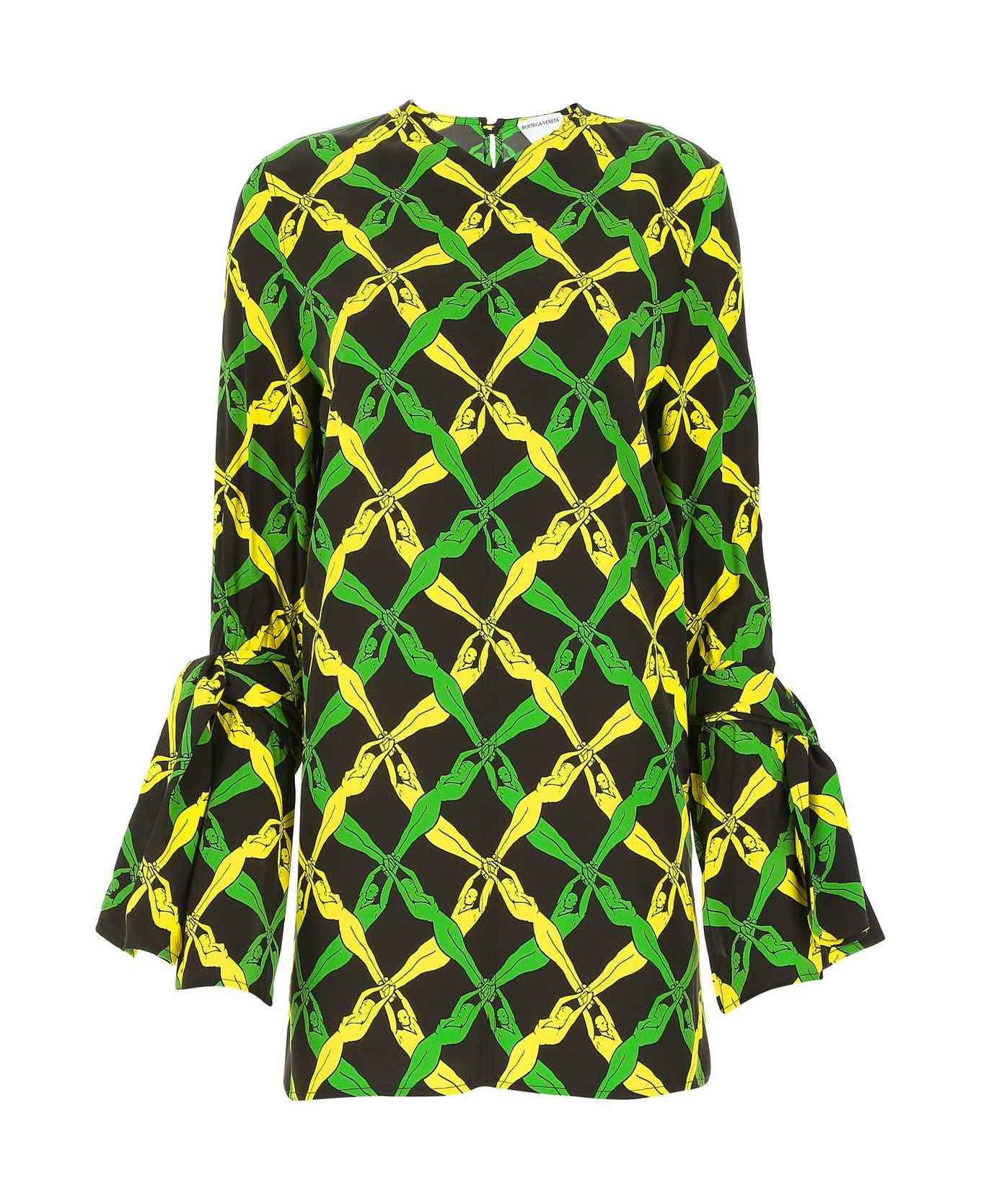 Bottega Veneta Printed Viscose Blouse - 7244