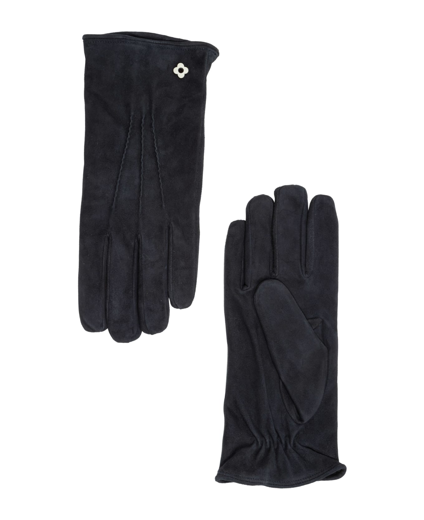 Lardini Venezia Leather Gloves - Blue