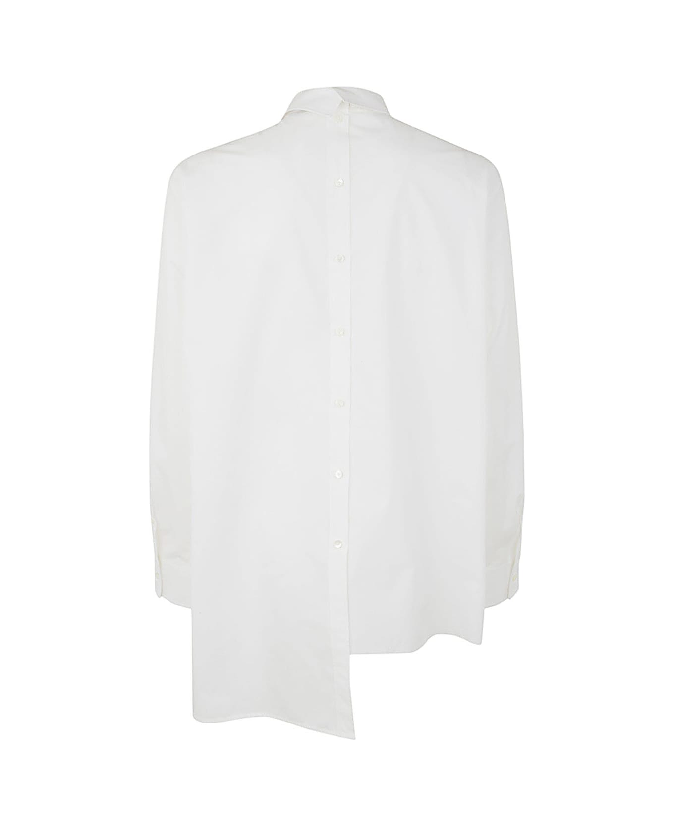 Lanvin Cny Long Sleeve Asymmetric Shirt - Optic White シャツ