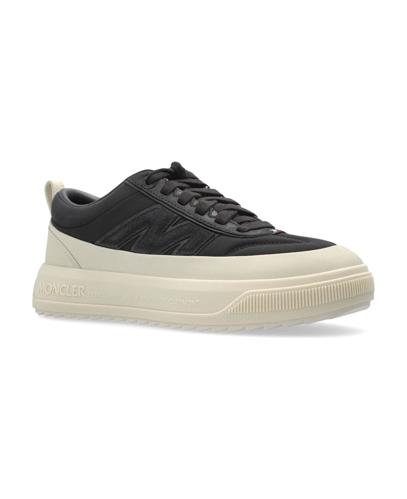 Moncler Sports Shoes With Logo - Black