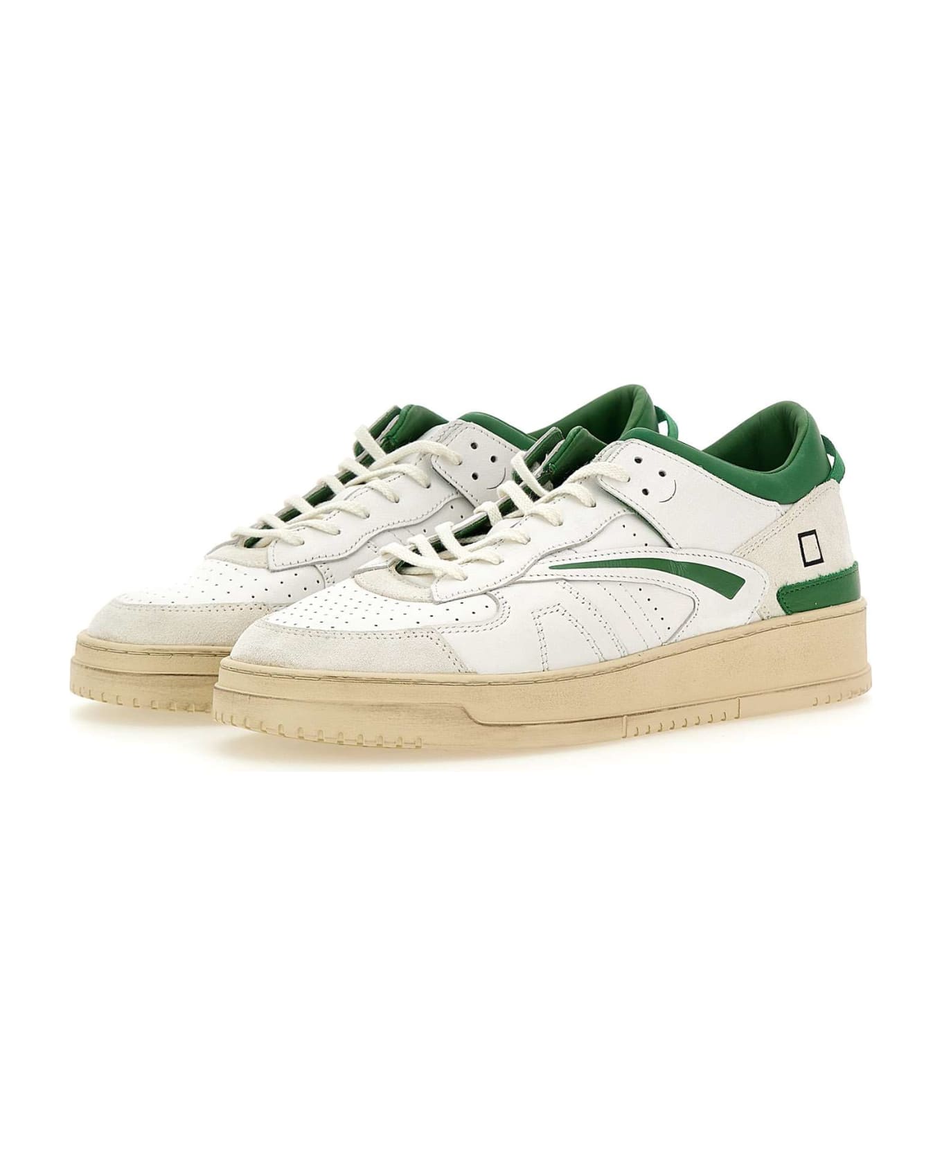 D.A.T.E. "torneo" Leather Sneakers - WHITE