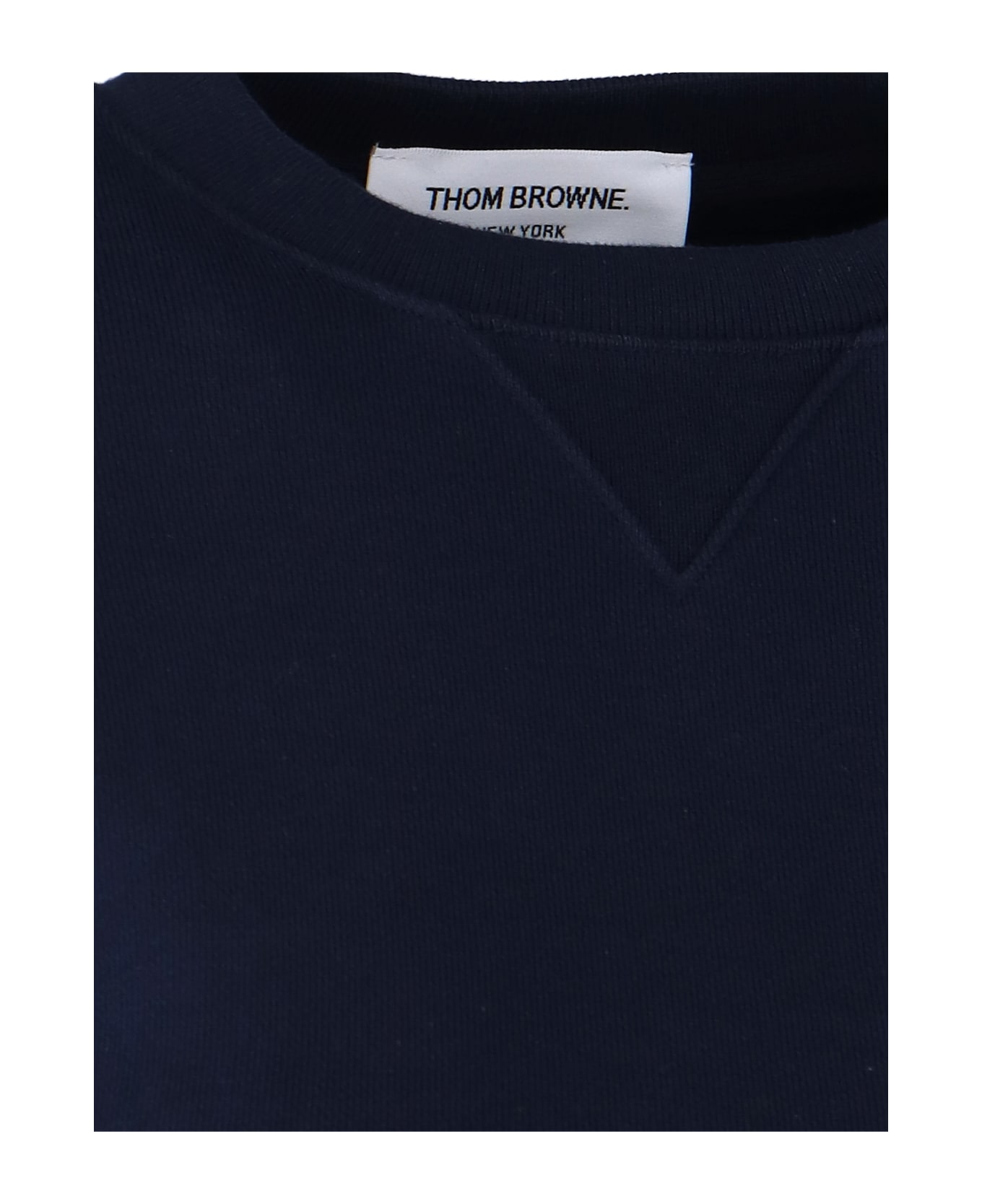 Thom Browne 4-bar Crewneck Sweatshirt - Blue