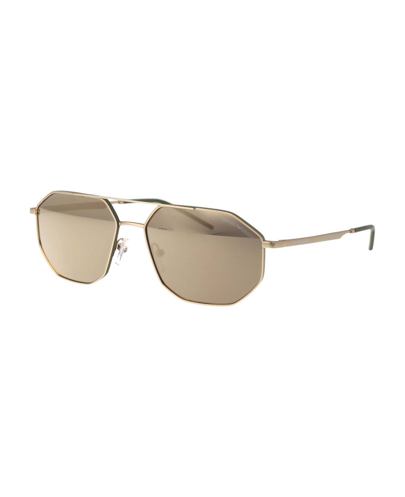 Emporio Armani 0ea2147 Sunglasses - 30025A Matte Gold サングラス
