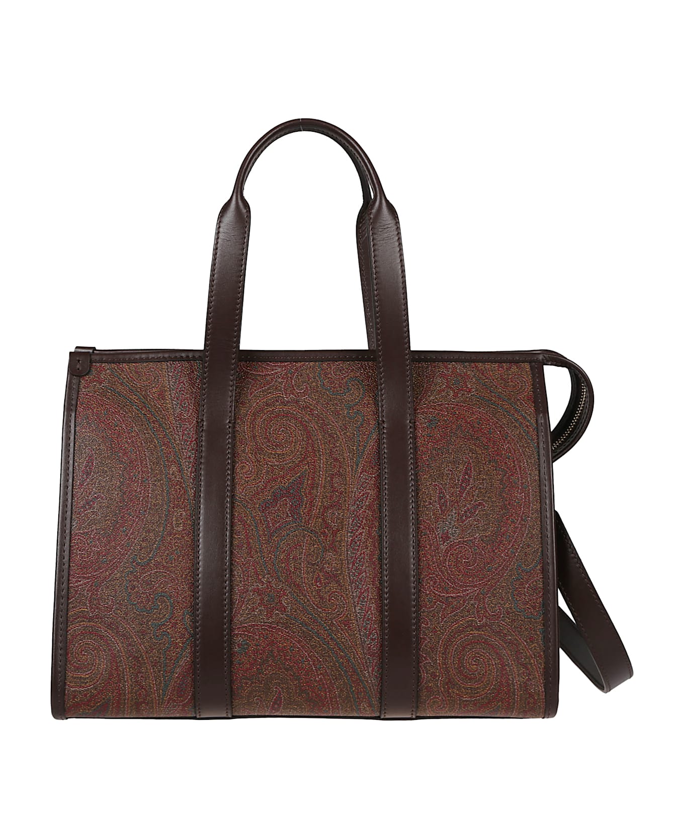 Etro Medium Top Handle Bag - Marrone