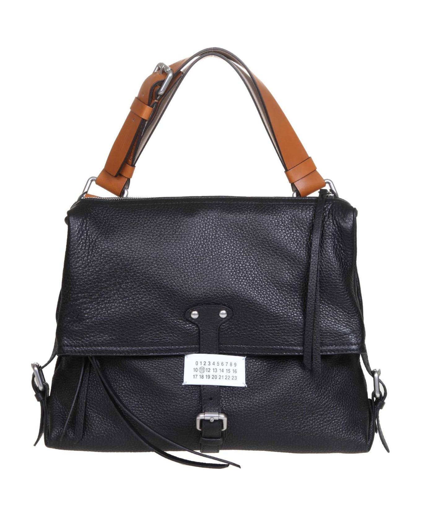 Maison Margiela Medium Ndn Shoulder Bag In Black Leather italist ALWAYS LIKE A SALE