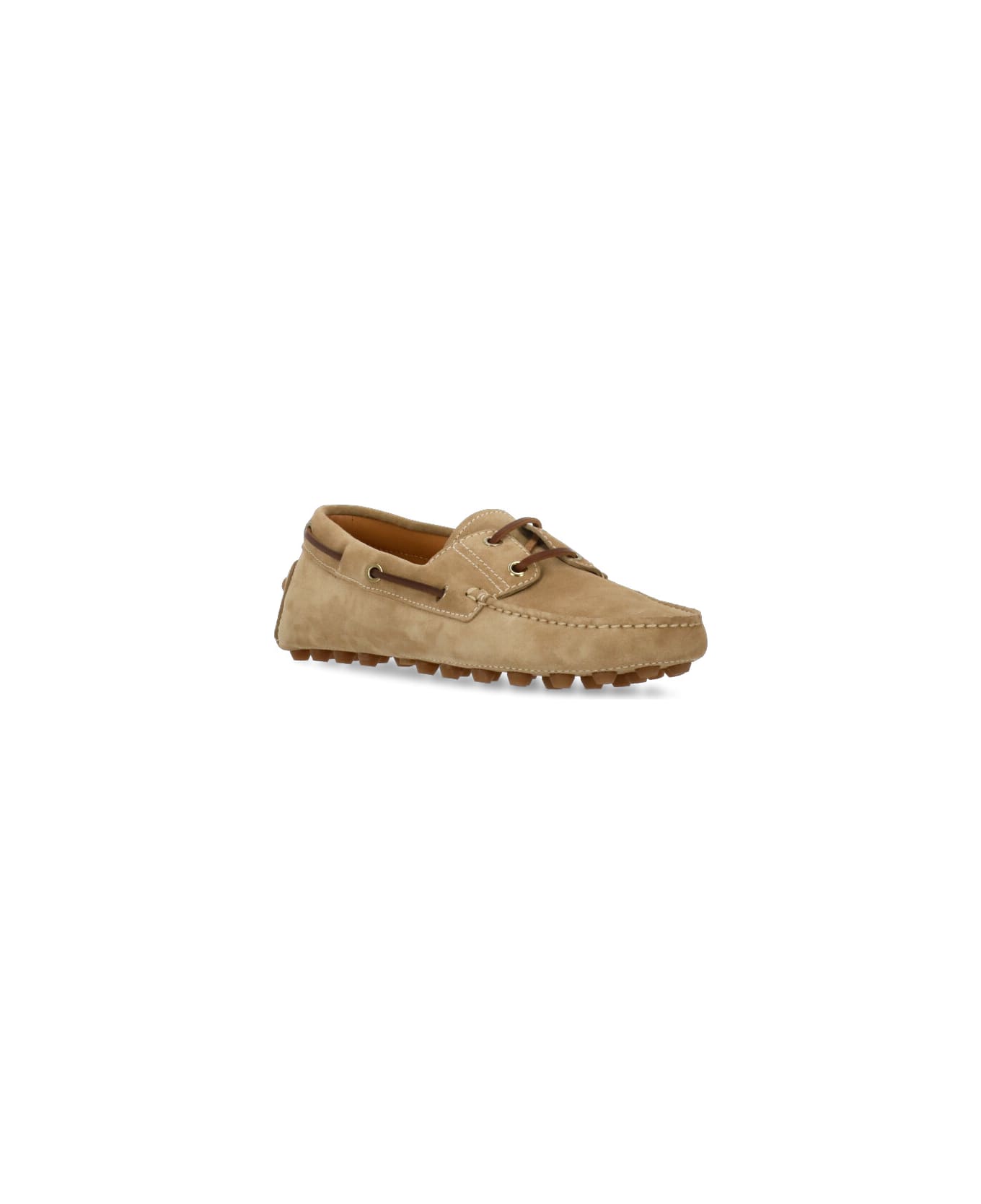 Tod's Suede Leather Loafers - Beige