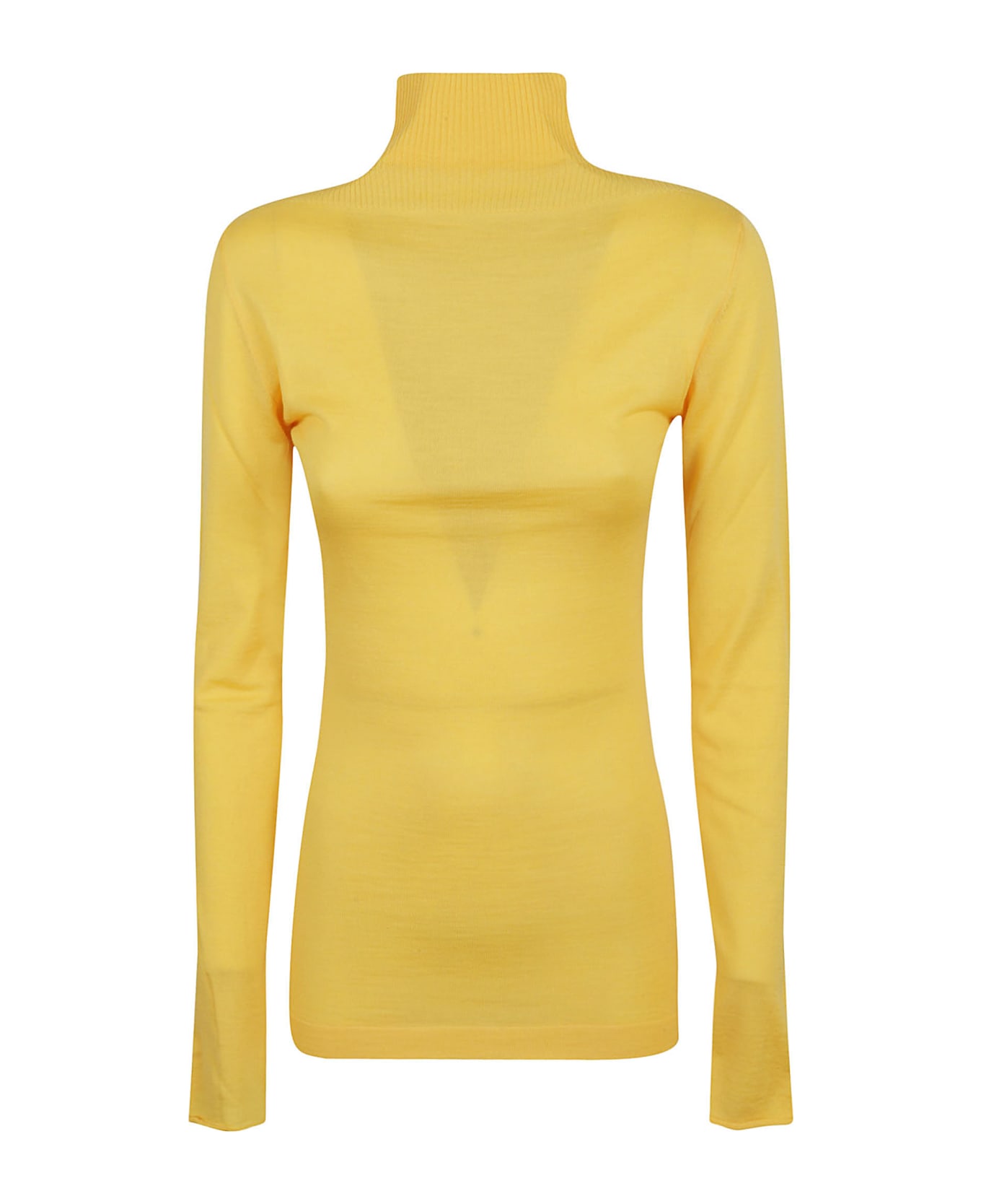 Marni Turtleneck Fitted Jumper - YELLOW