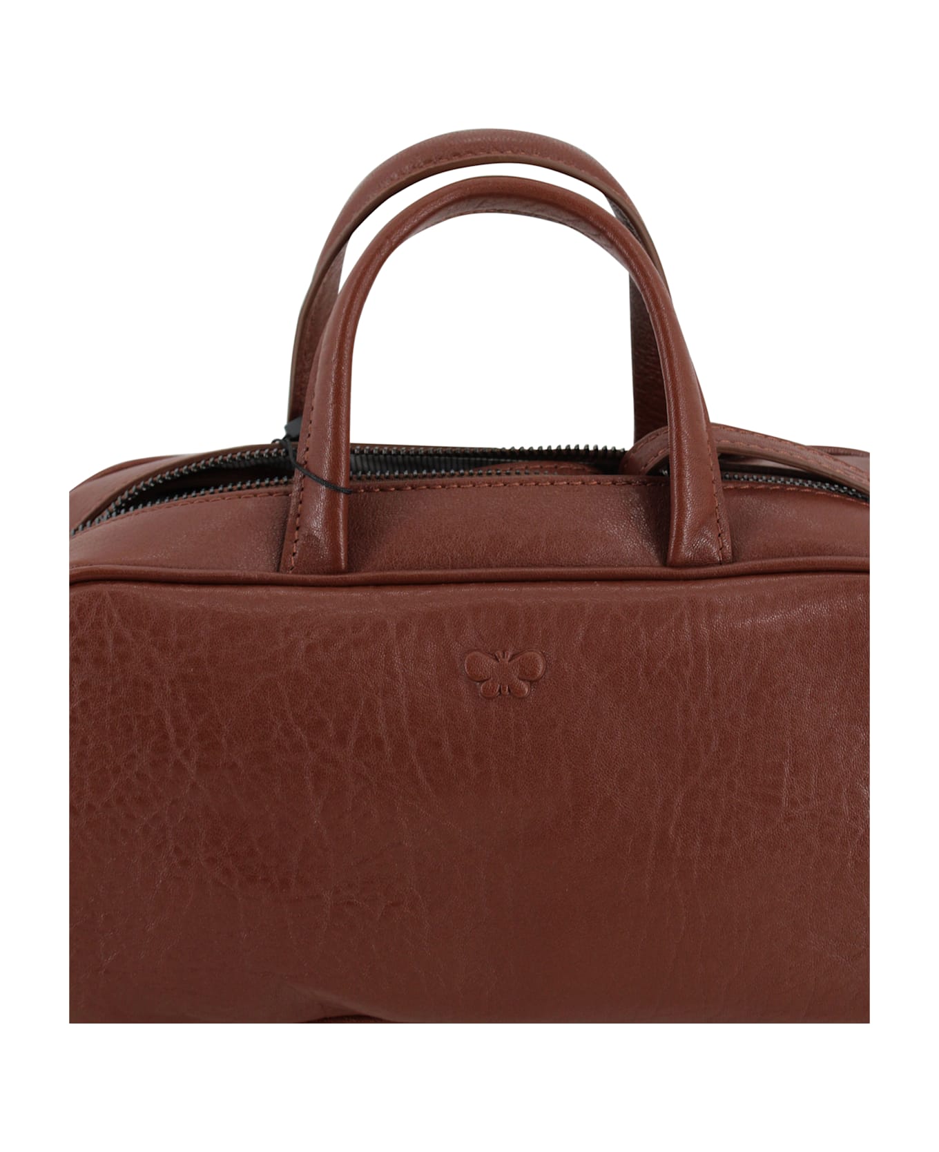 Weekend Max Mara Nappa Leather Top Box - Leather Brown