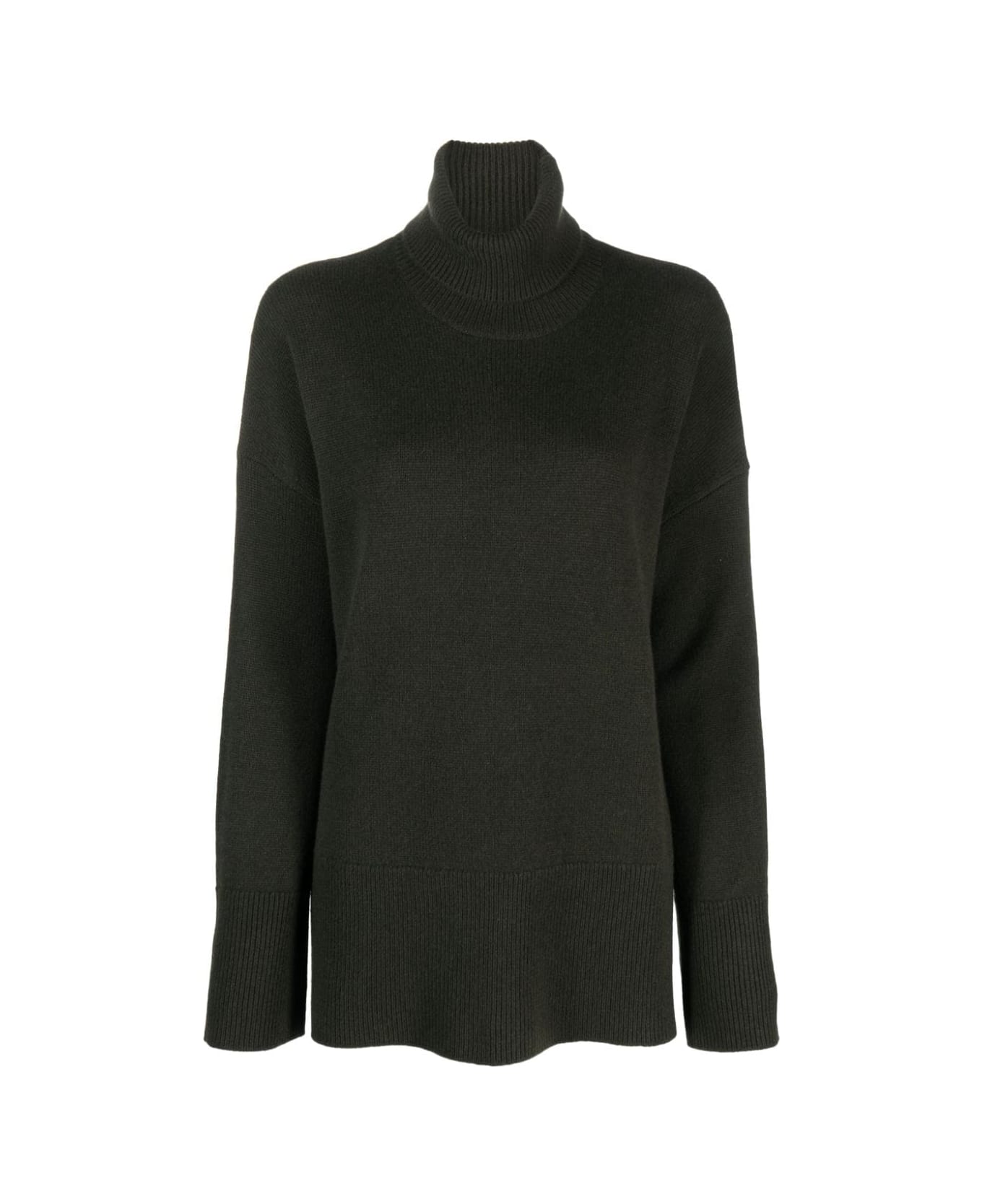 Parosh Turtle Neck Long Sweater - Olive Green ニットウェア