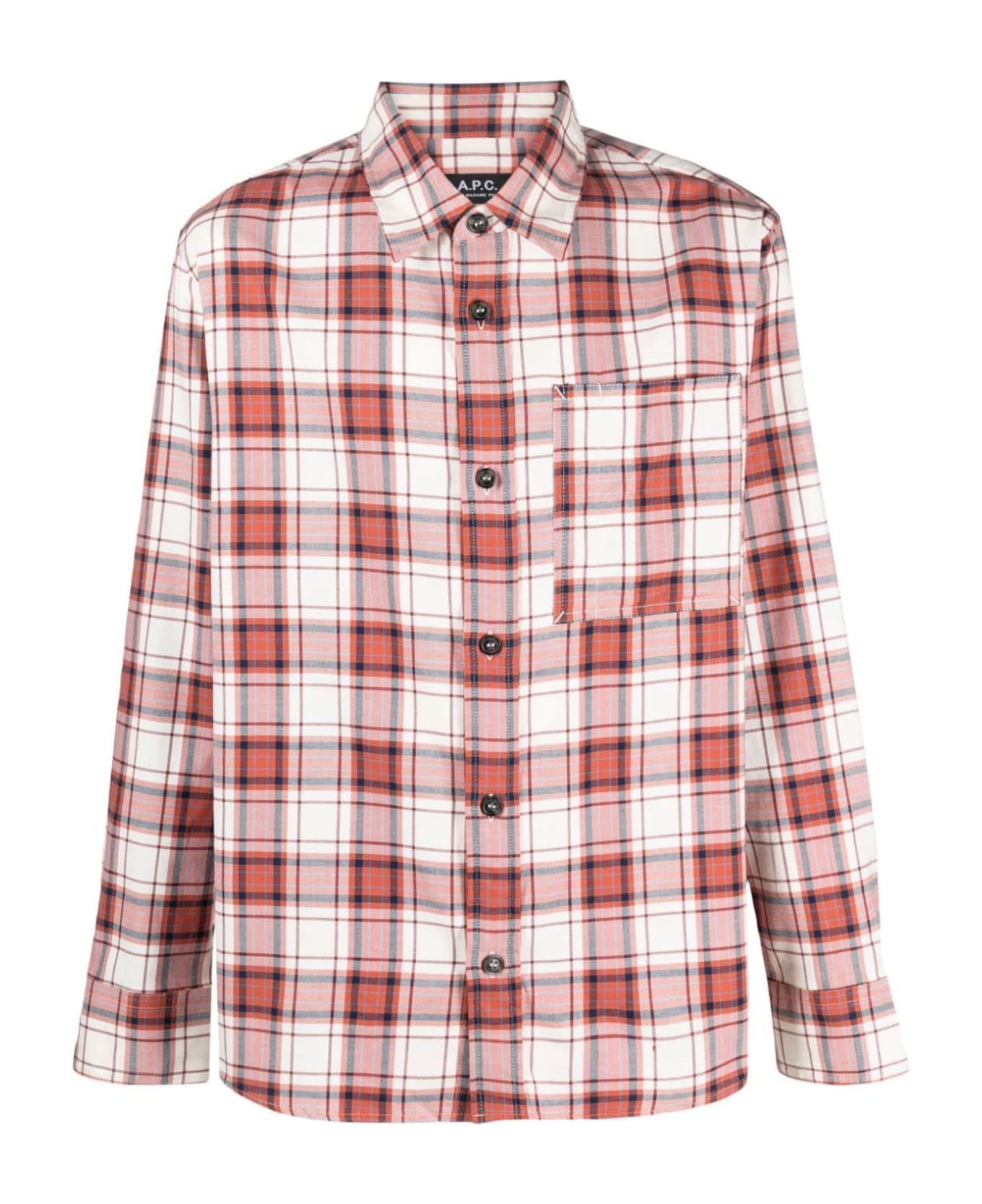 A.P.C. Cotton Shirt - Rosso