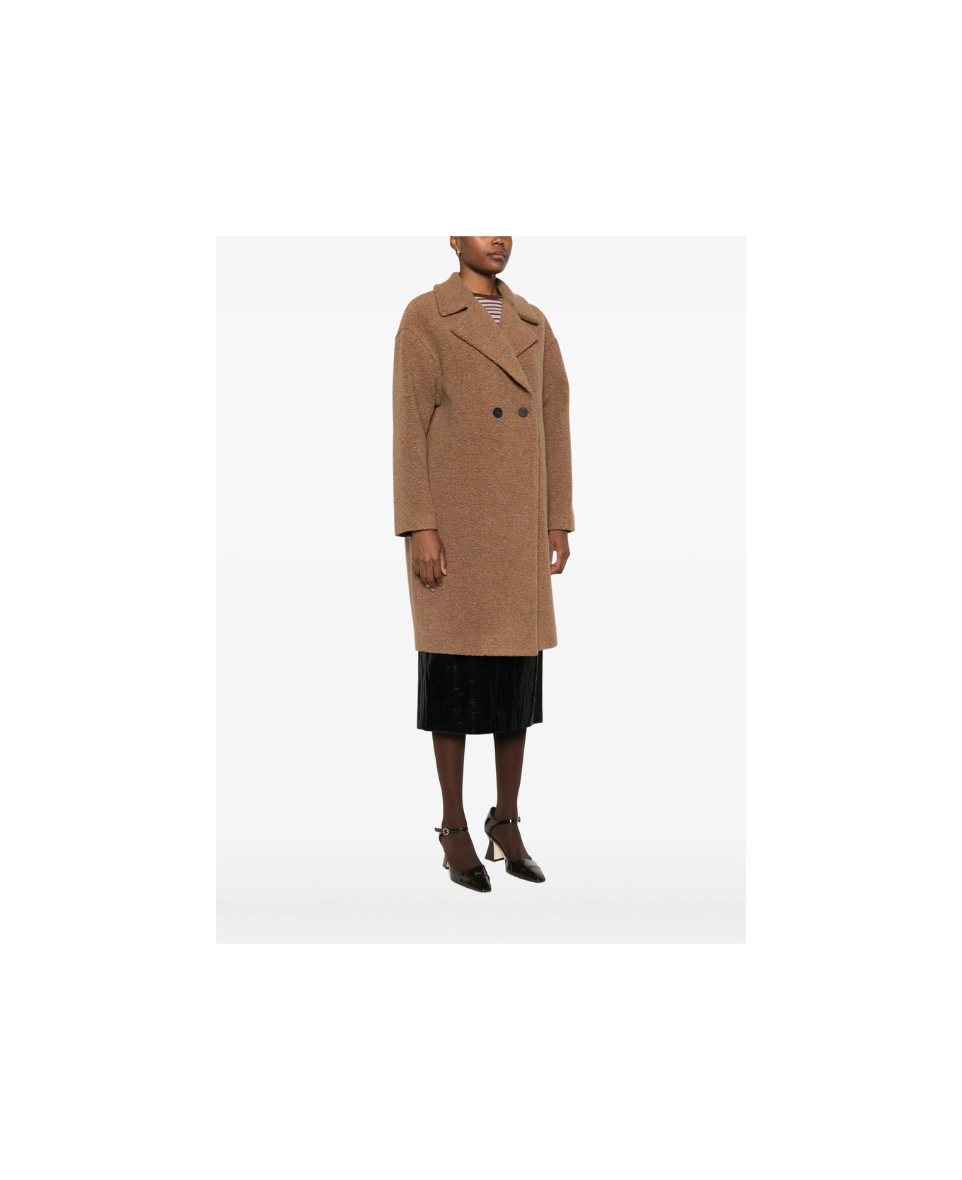 Harris Wharf London Coat - BROWN