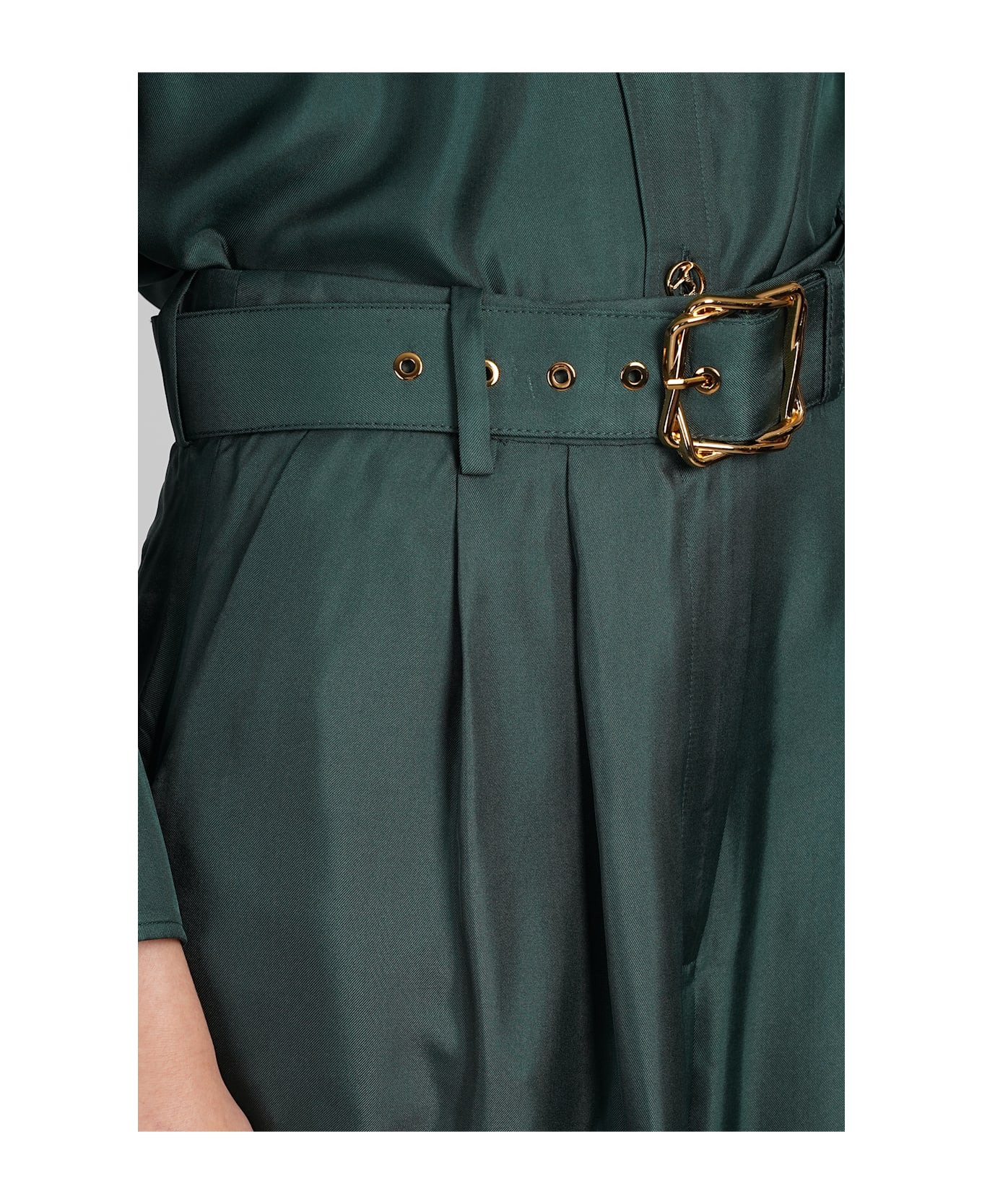 Zimmermann Pants In Green Silk - green