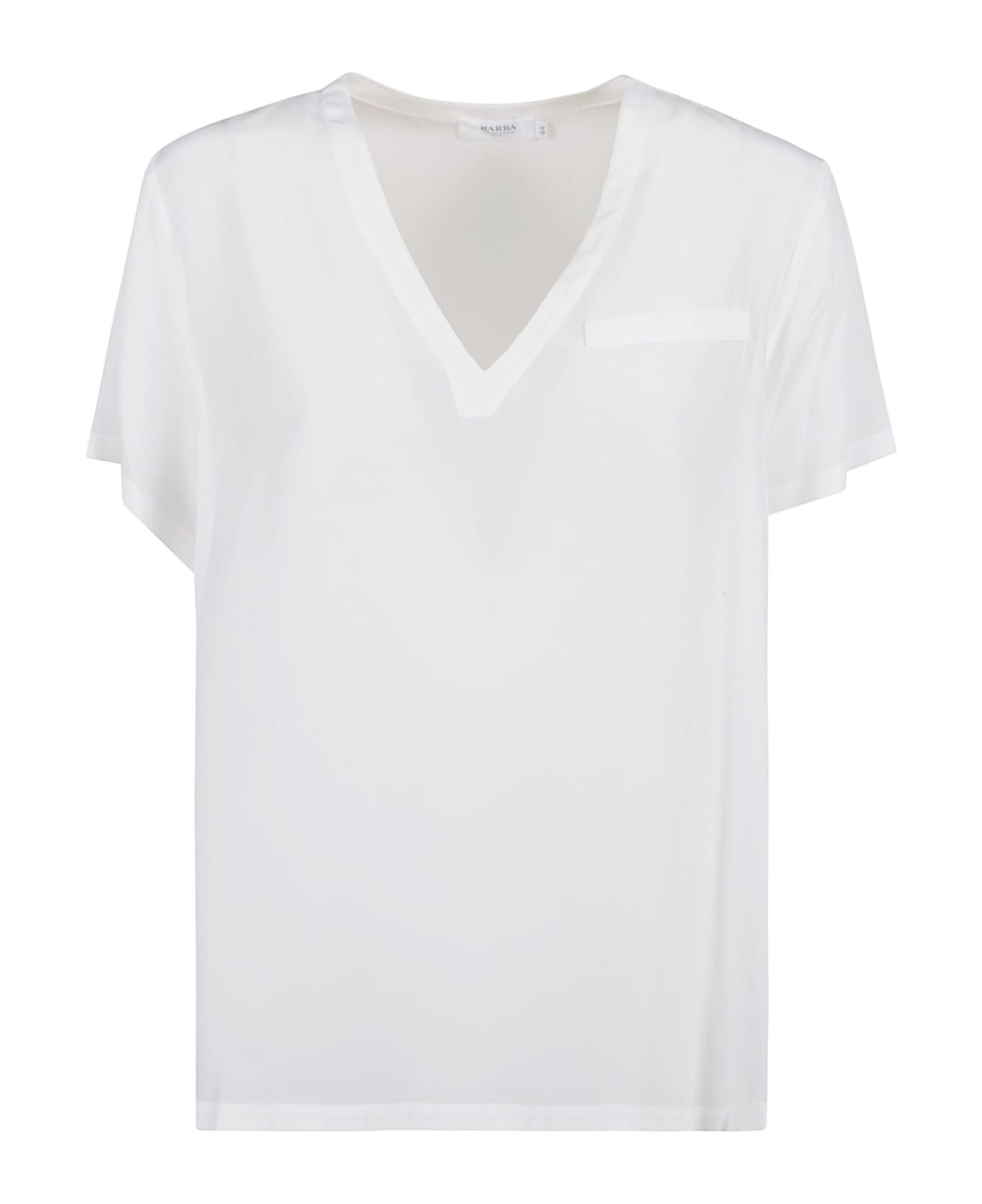 Barba Napoli W/neck Shirt - White