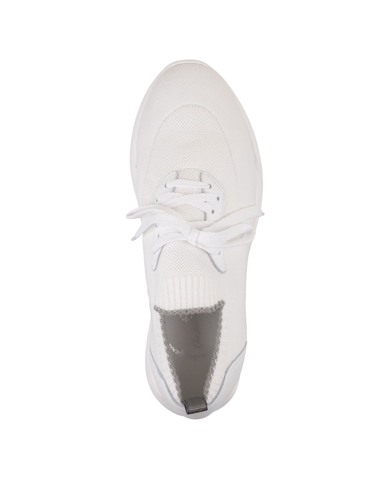 Andrea Ventura W-dragon Sneakers In White Fashion Fabric - White
