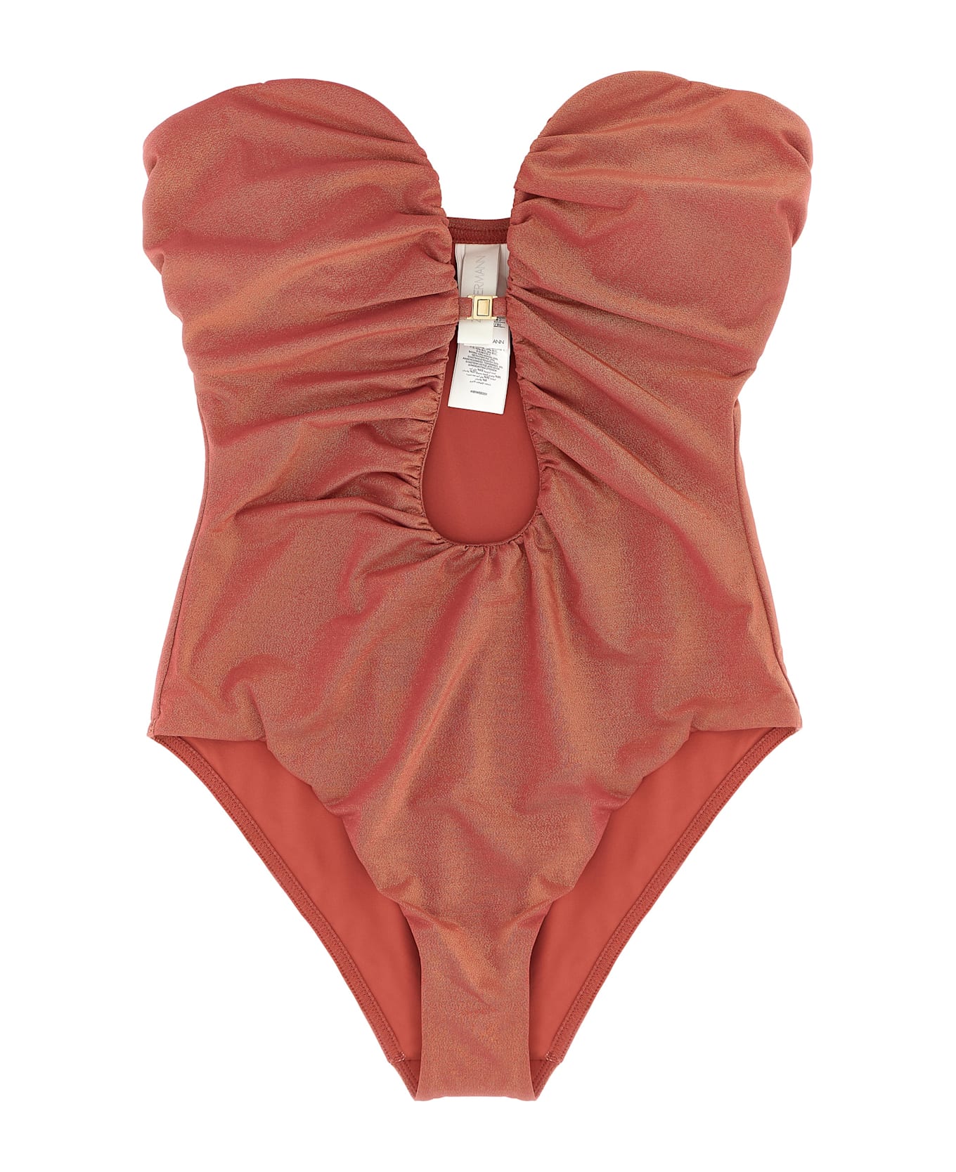 Zimmermann 
rhiannon Deep Plunge
 One-piece Swimsuit - Pink