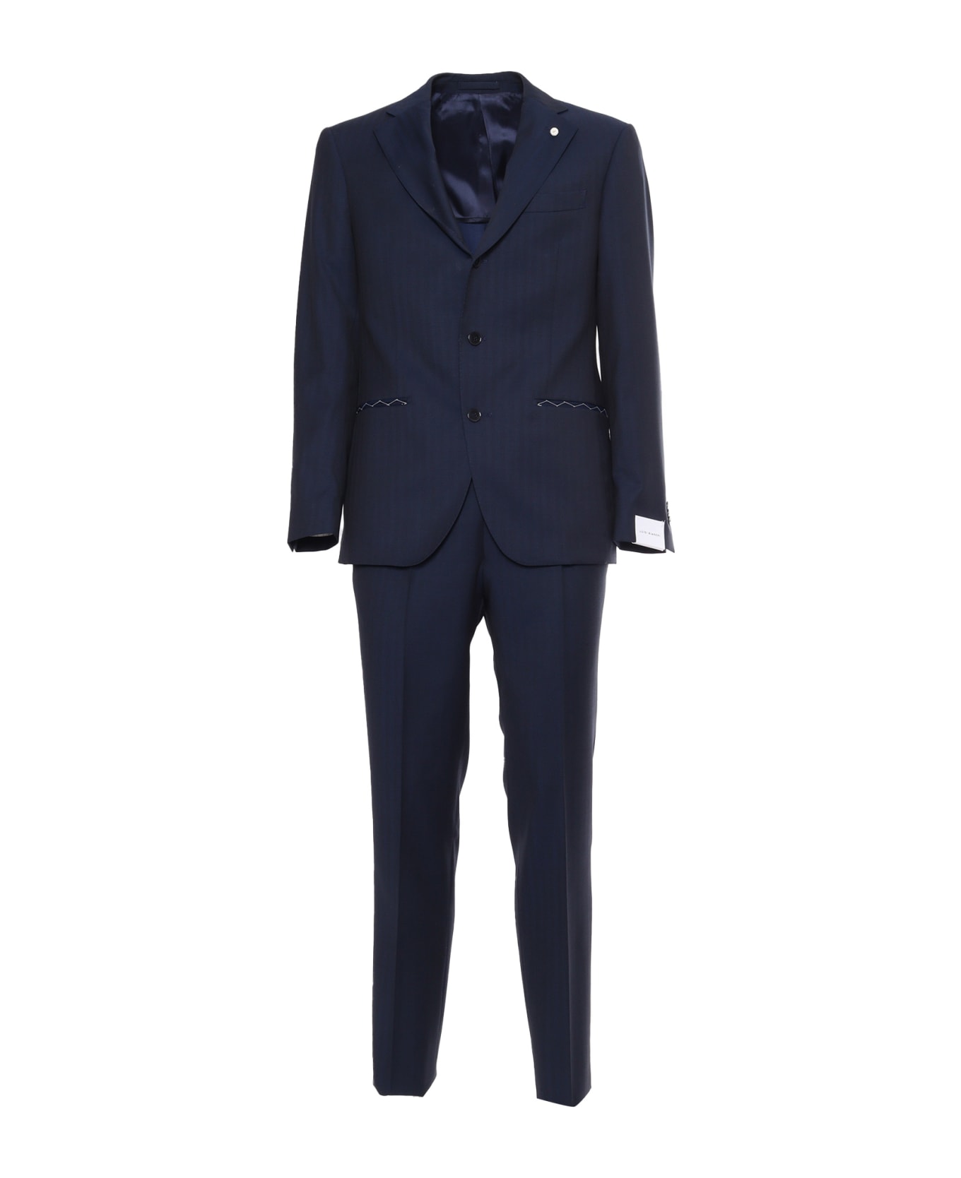 Luigi Bianchi Mantova Blue Men's Suit - BLUE スーツ