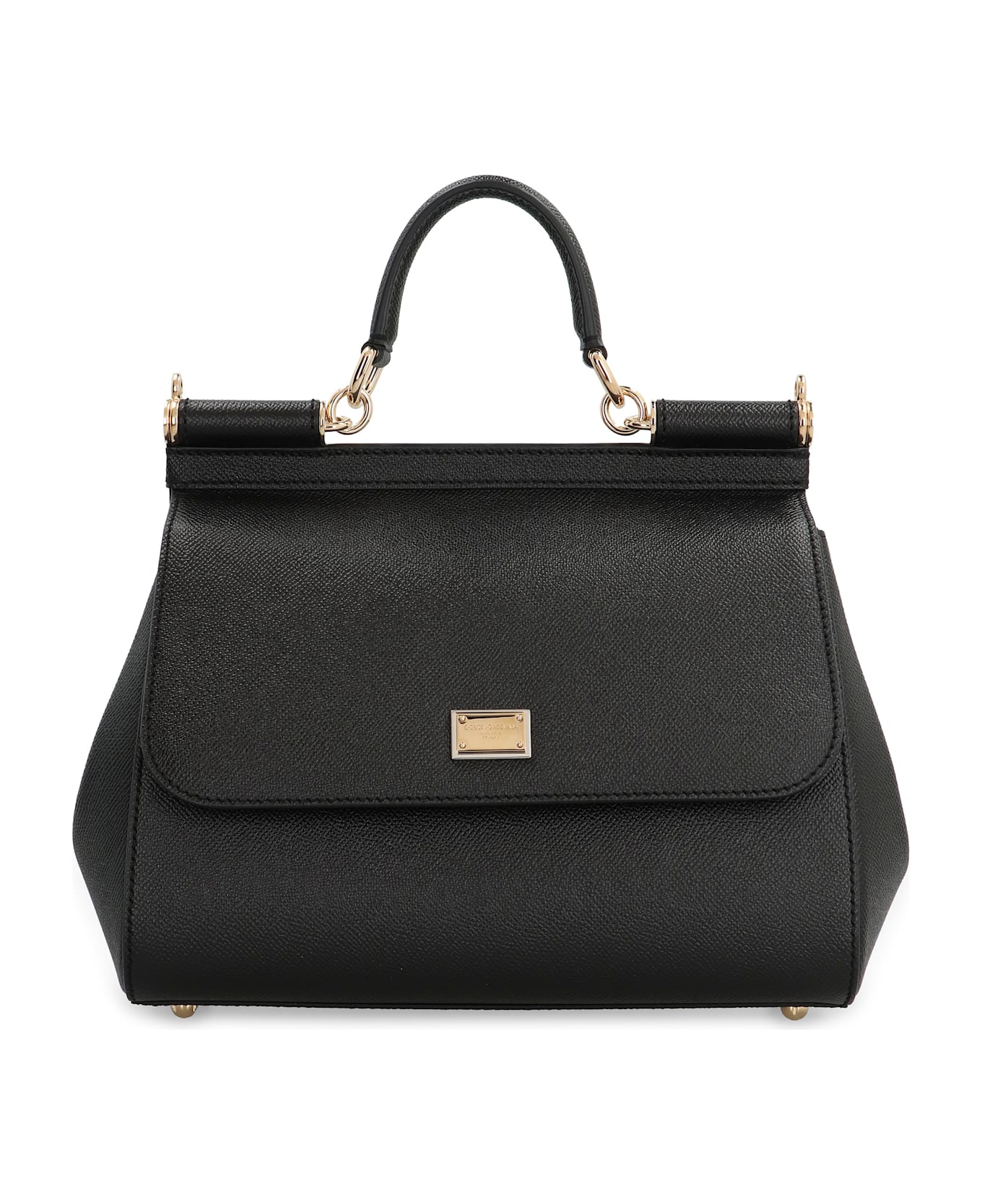 Dolce 
Gabbana Sicily Grande Leather Handbag - black