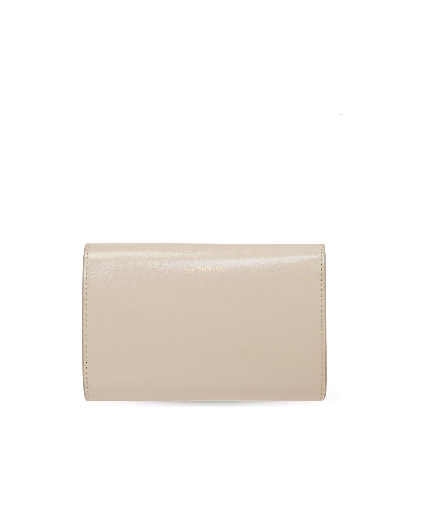 Givenchy 4g Plaque Flap Wallet - NATURAL BEIGE