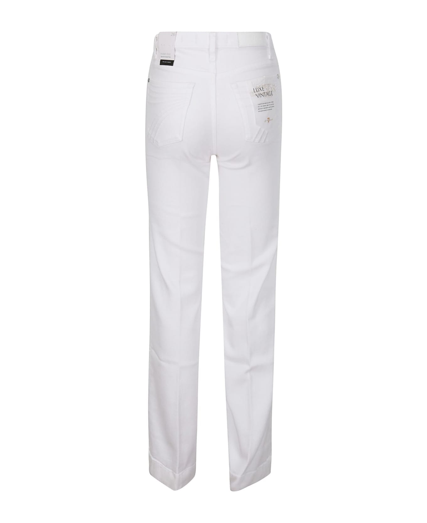 7 For All Mankind Modern Dojo Luxe Vintage Soleil - WHITE ボトムス