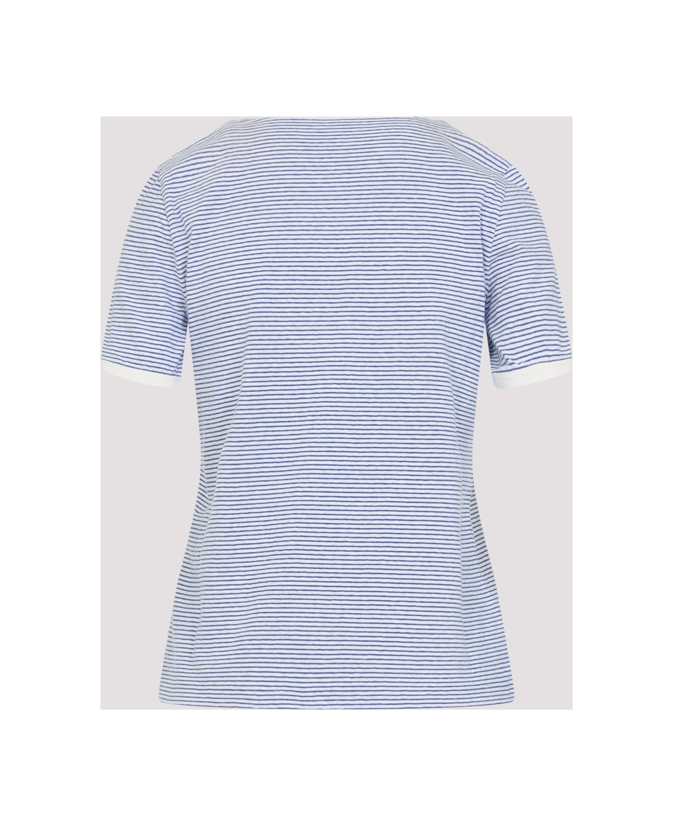 Celine 70`s Saint Tropez T-shirt - Zq Off White Navy Blue