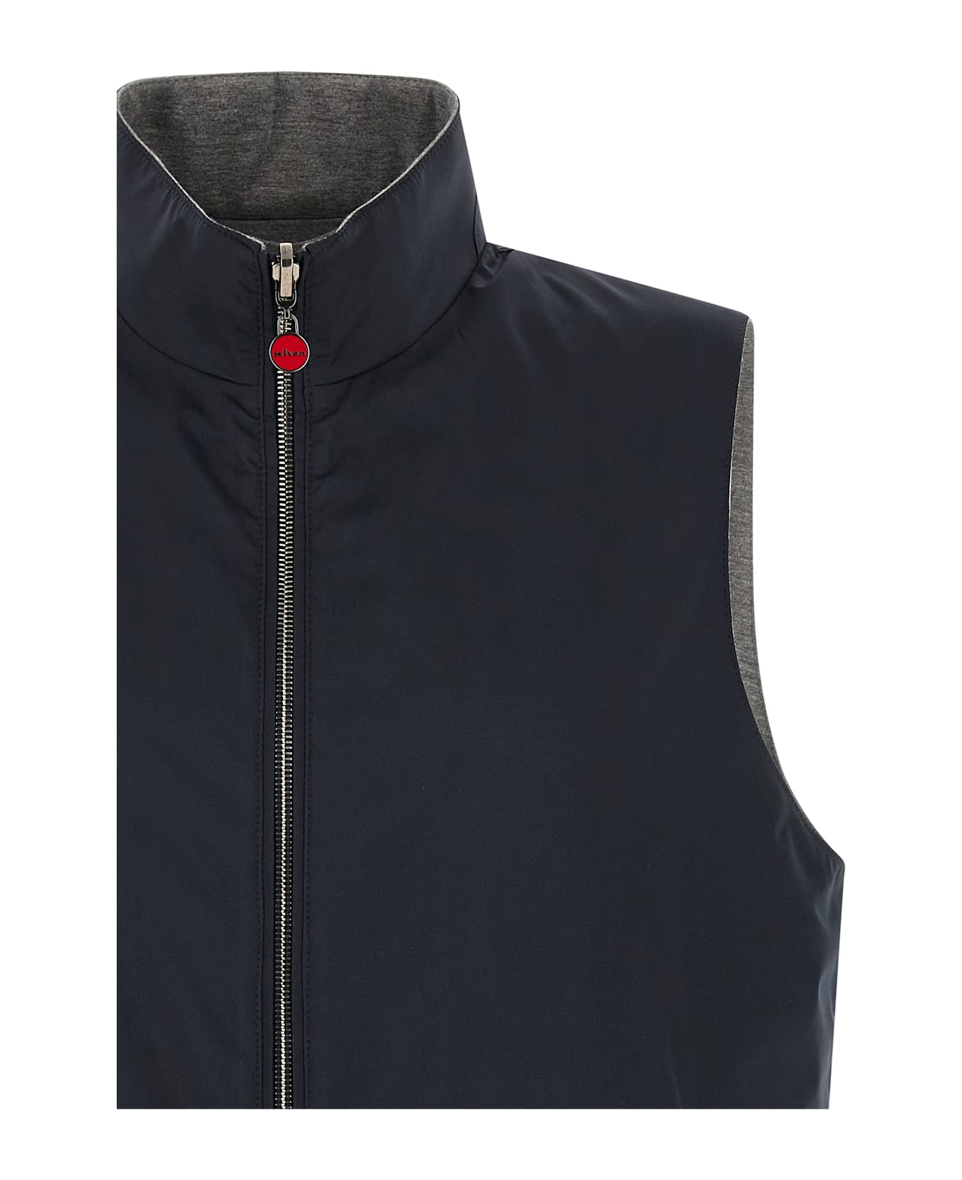 Kiton Double Face Nylon Vest - Blue