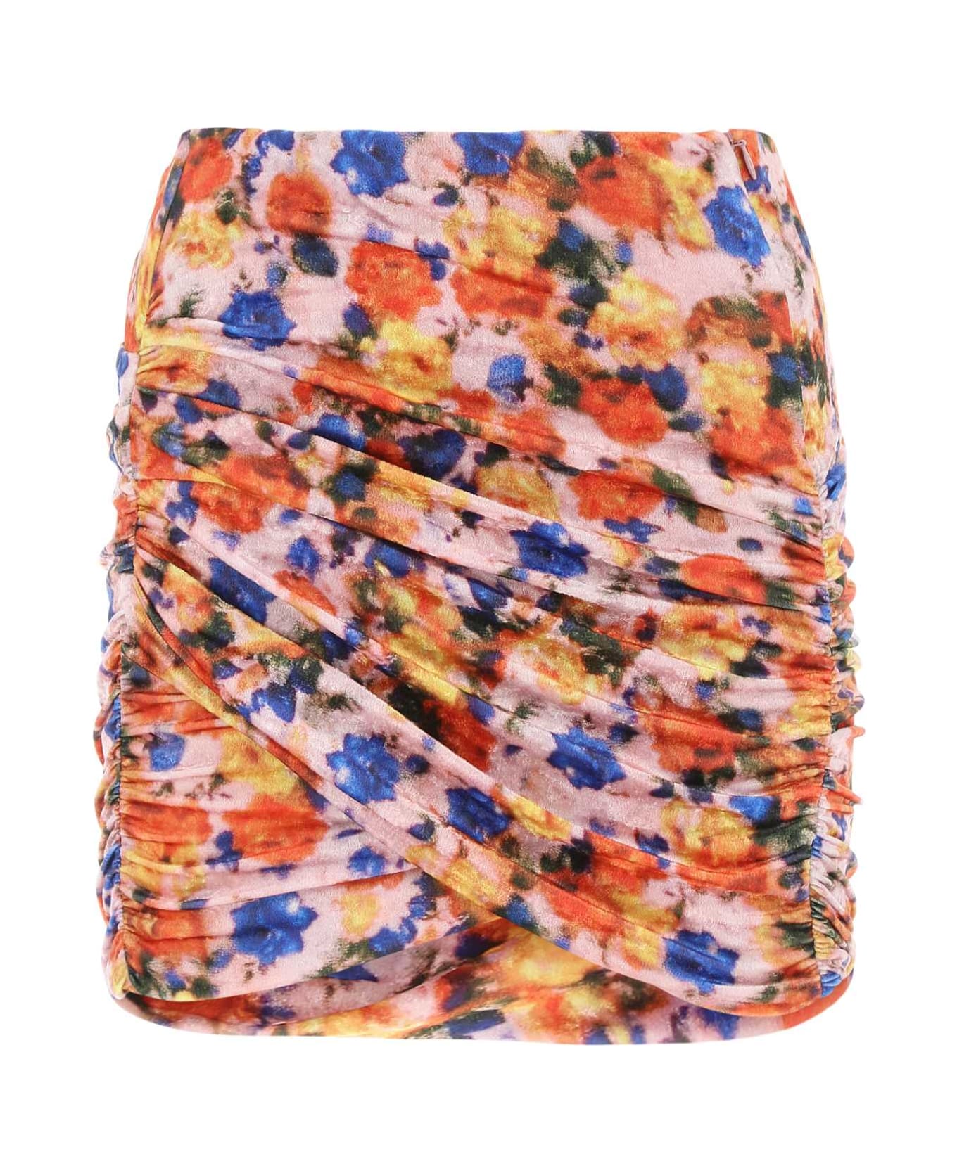 Isabel Marant Printed Chenille Guilayo Mini Skirt - 11OR スカート