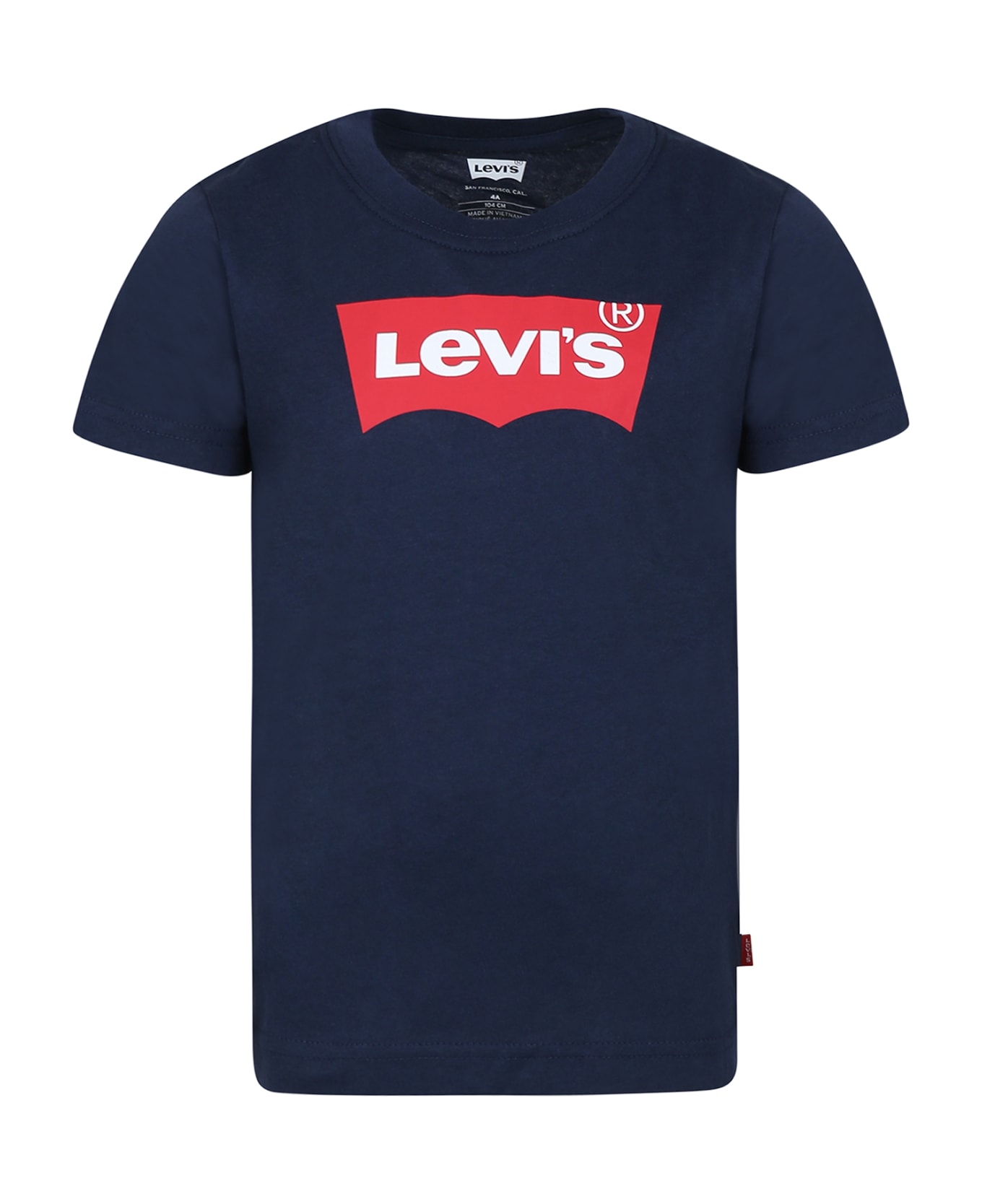 Levi's Blue T-shirt For Kids With Logo - Blue Tシャツ＆ポロシャツ