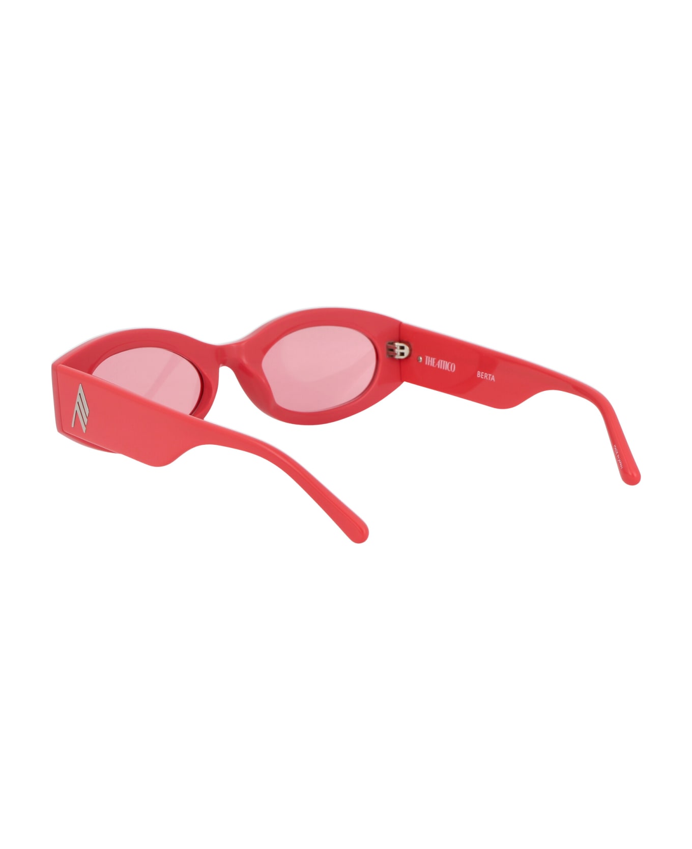 The Attico Berta gg0736s001 Sunglasses - CORAL/SILVER/PINK