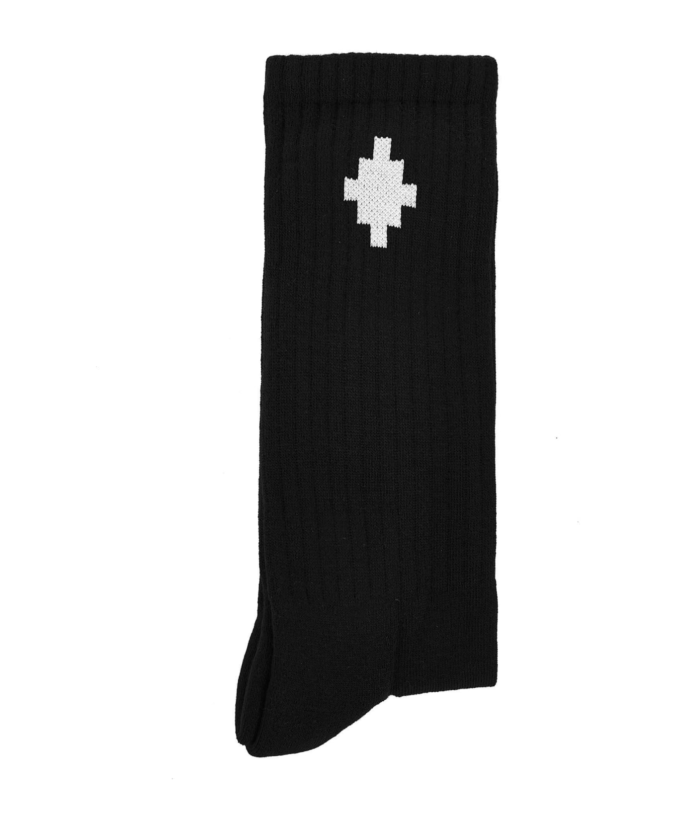 Marcelo Burlon Cross Socks - Black white