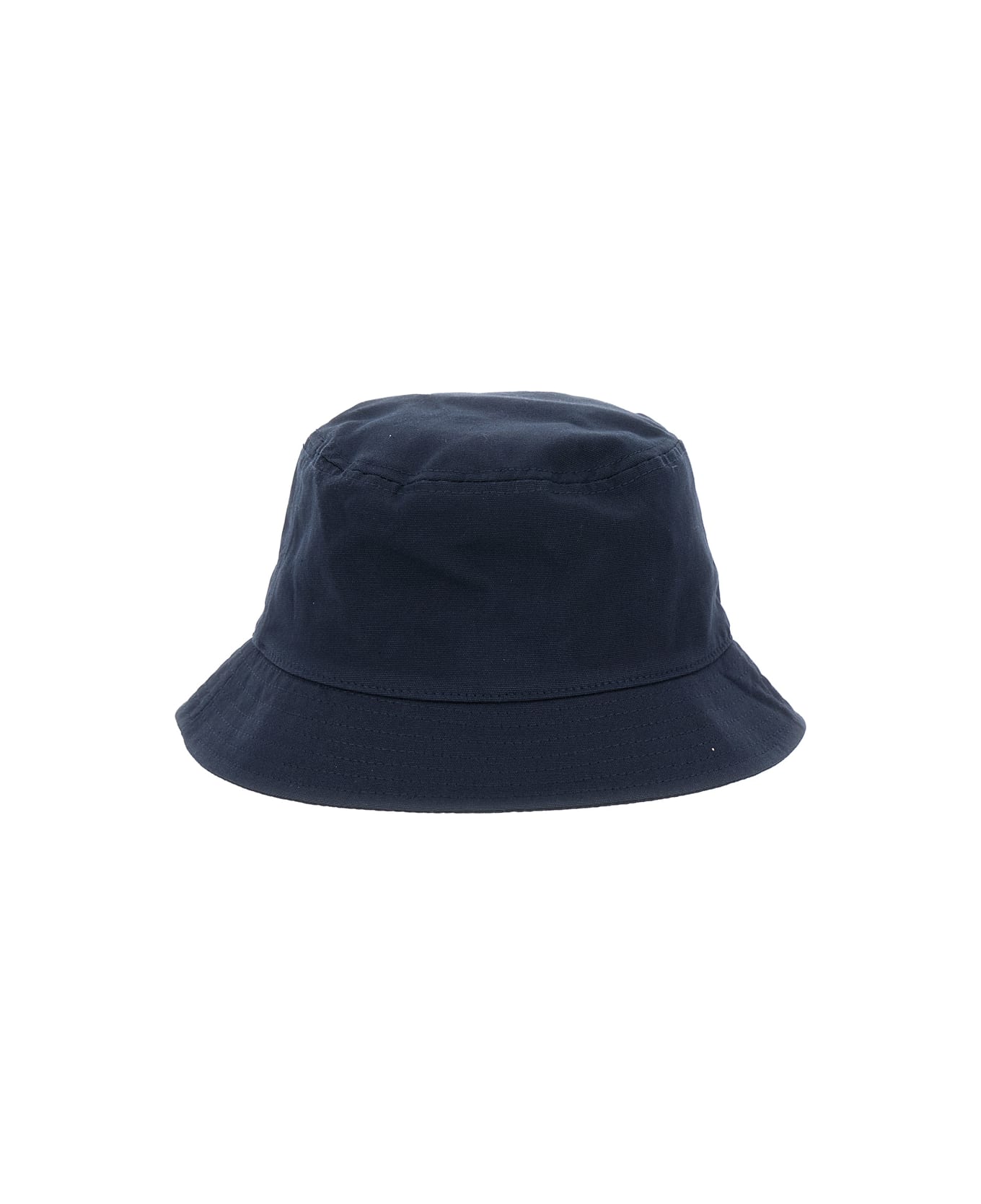 Stone Island Junior Blue Bucket Hat With Logo In Cotton Boy - Blu