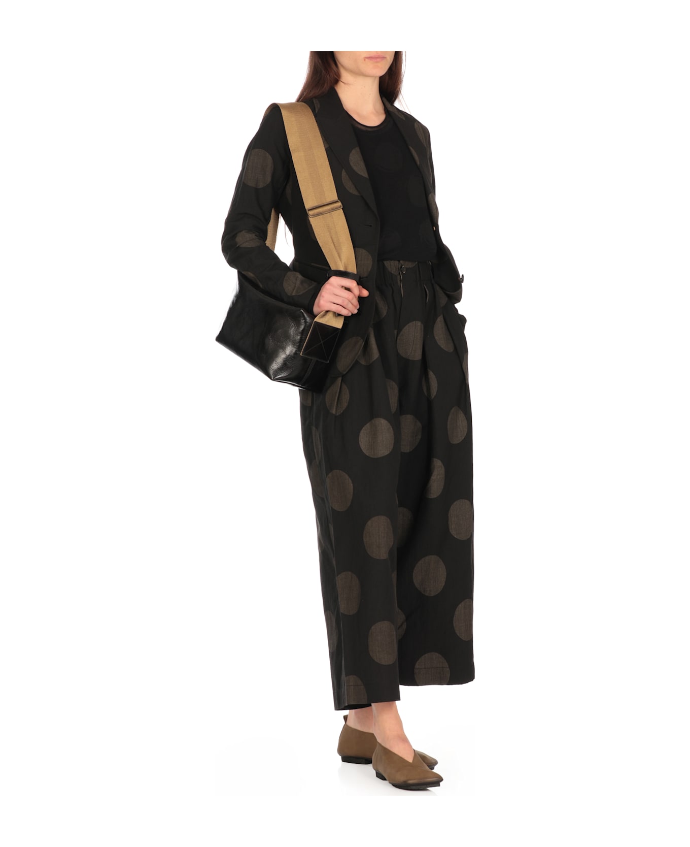 Uma Wang Kenzie Blazer - BLACK/NEUTRALS