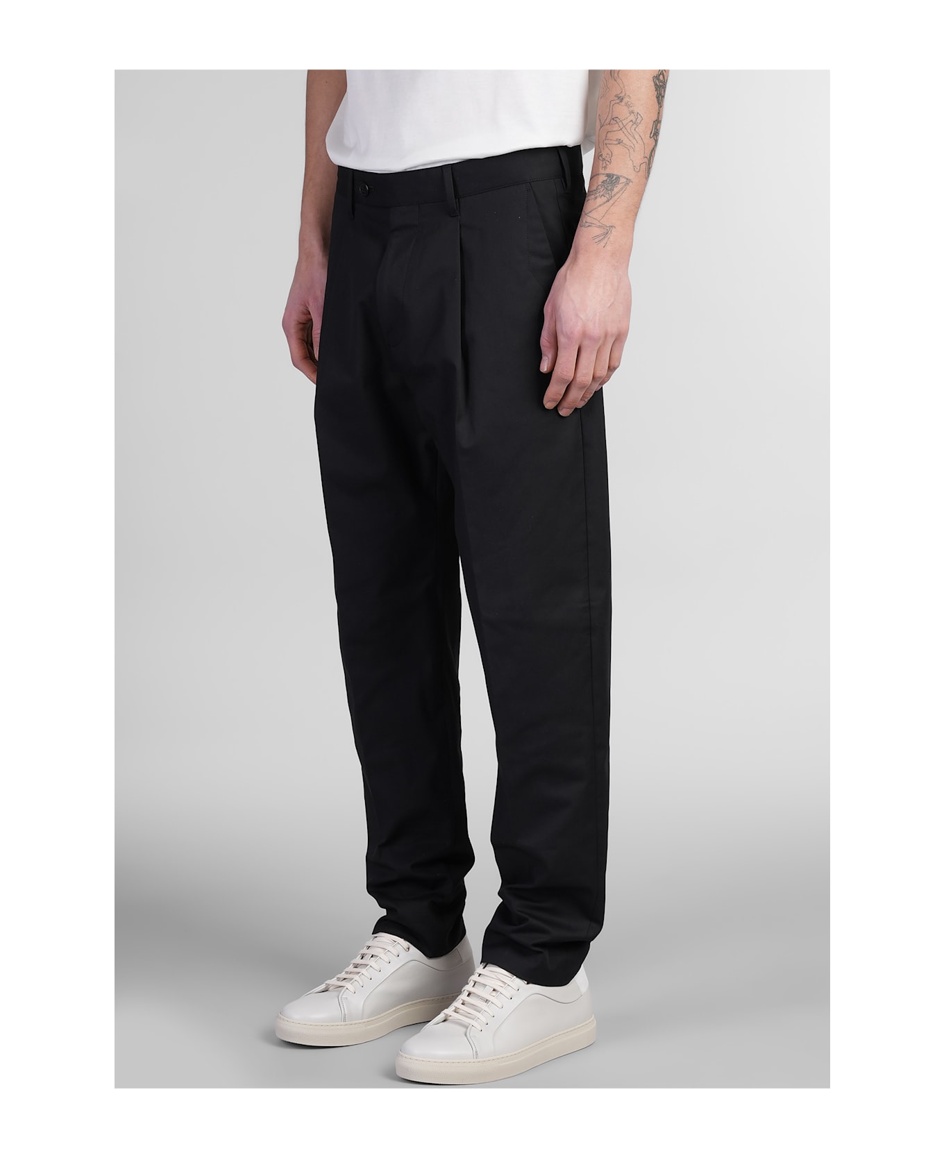 Paul Smith Pants In Black Cotton - black