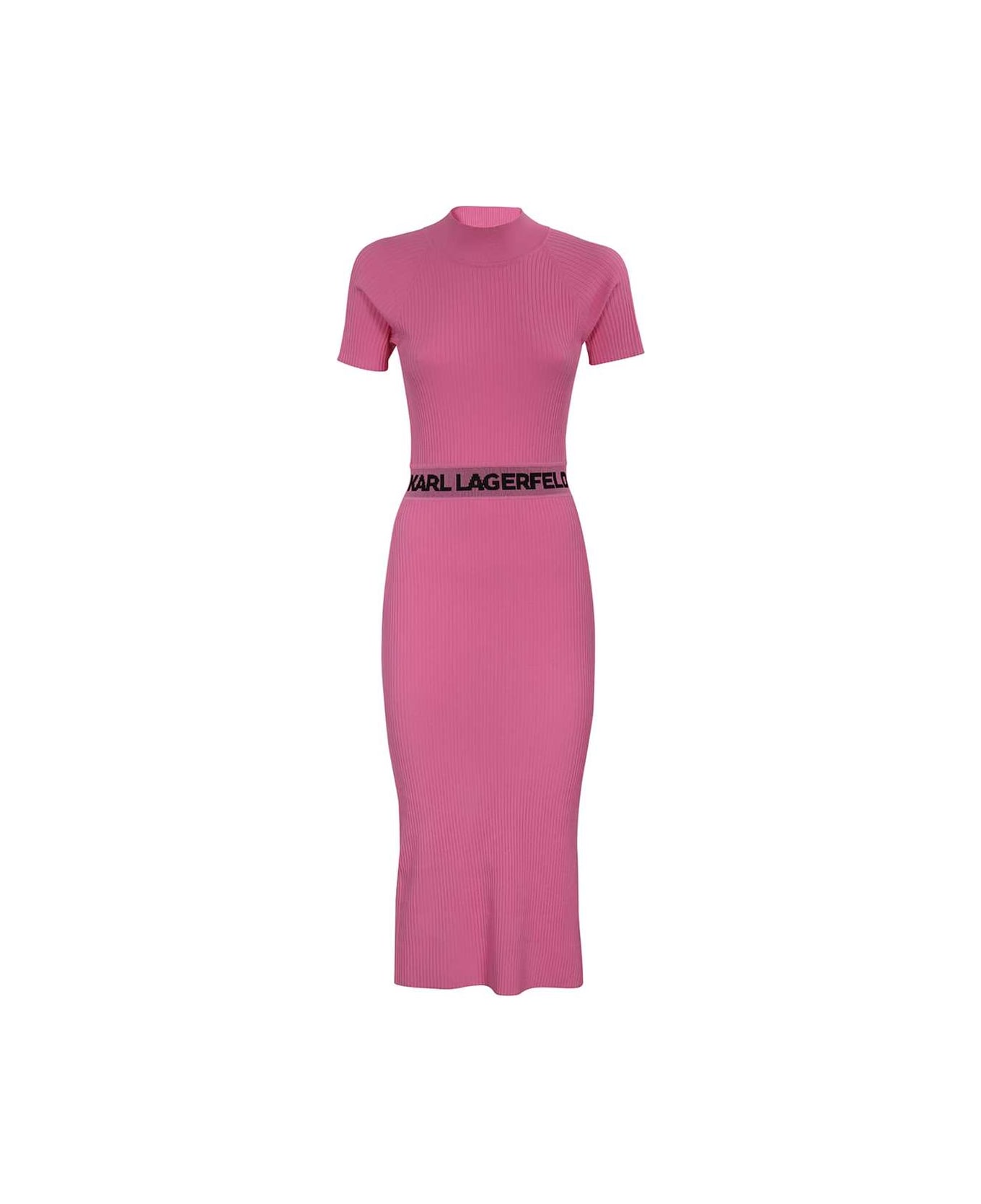 Karl Lagerfeld Knitted Dress - Pink