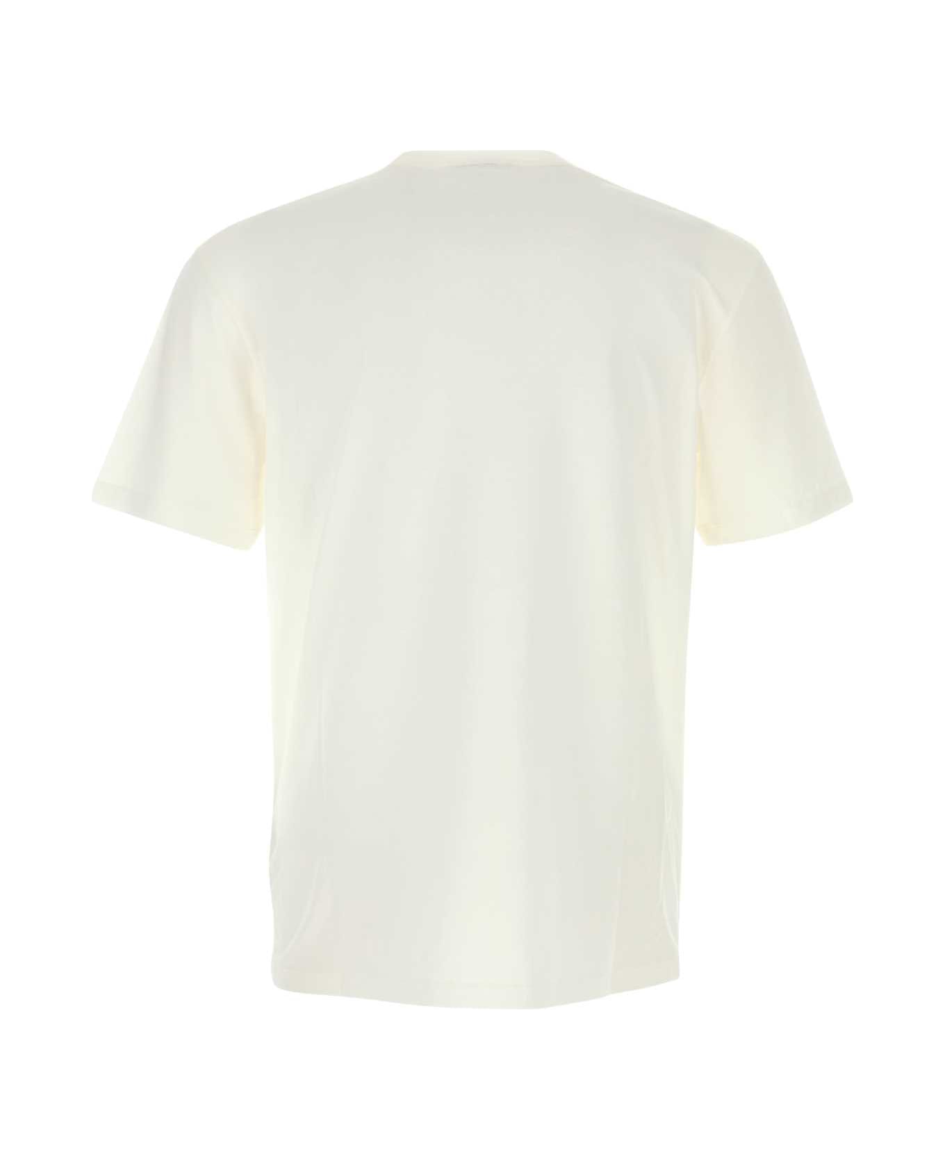 Jil Sander White Cotton T-shirt - OPTICWHITE
