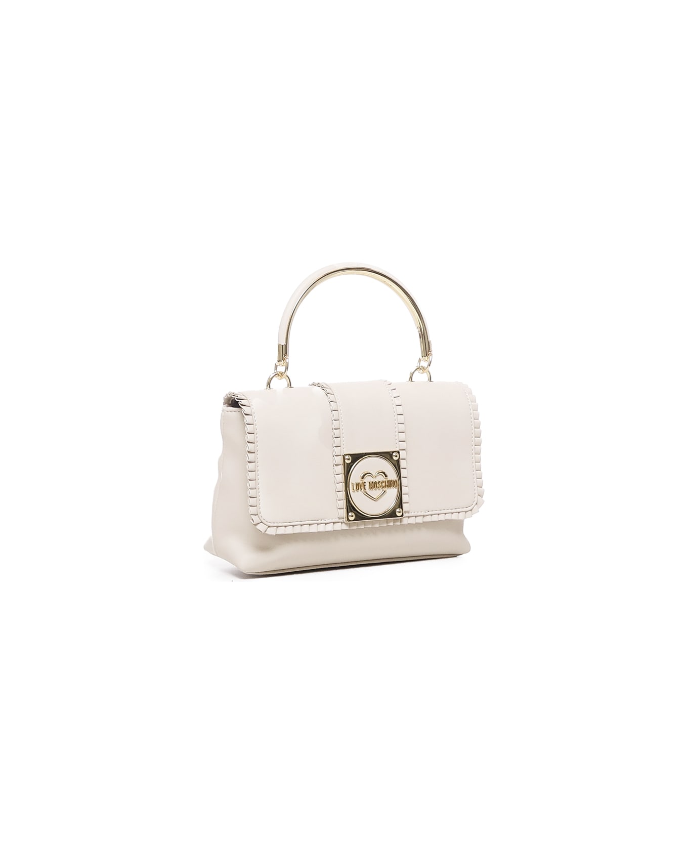 Love Moschino Bag With Handle And Logo - White