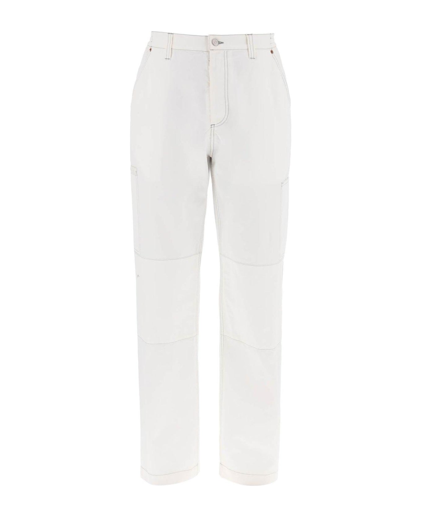 MM6 Maison Margiela Numeric Signature Trousers - WHITE ボトムス