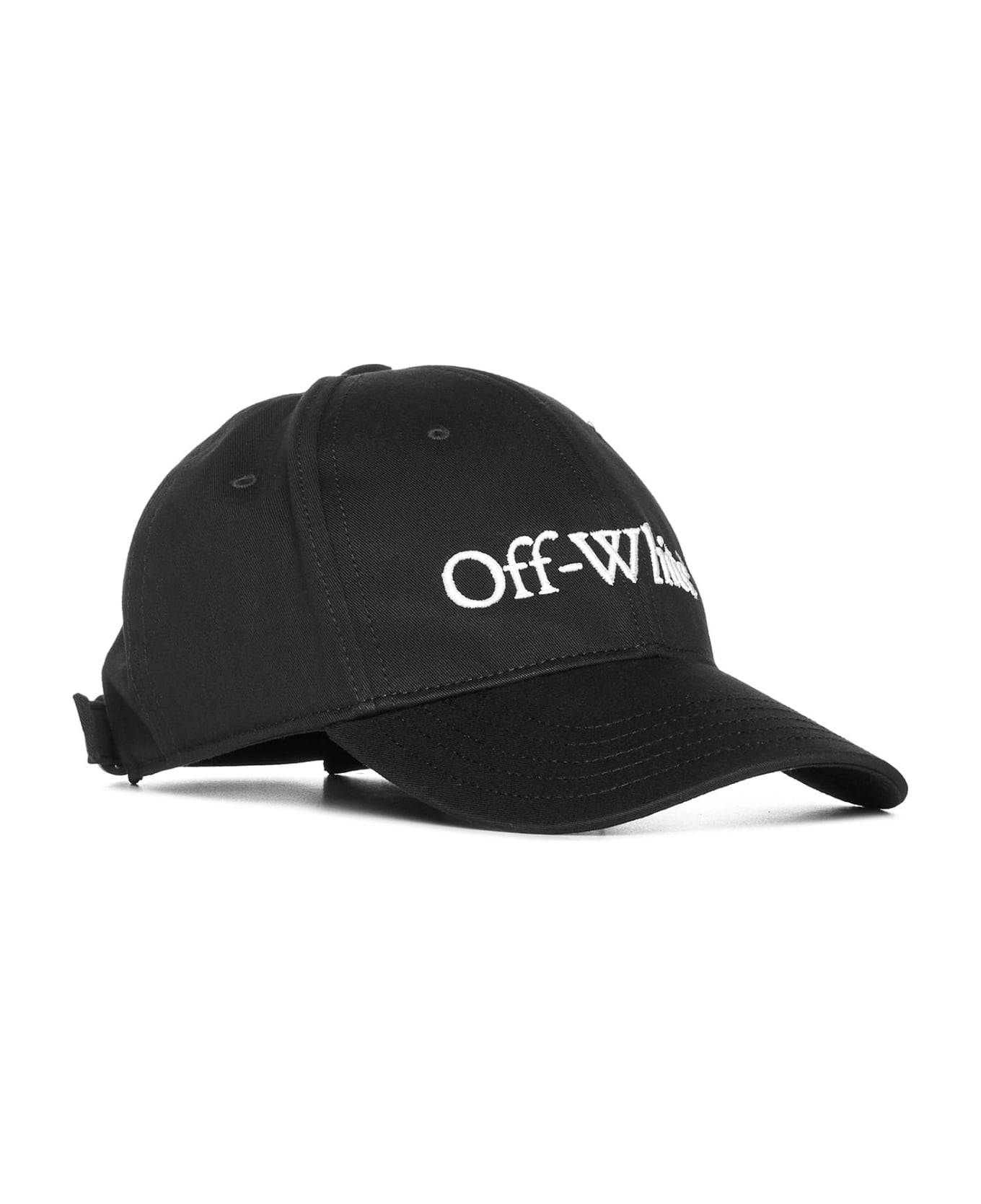 Off-White Black Cap With Logo - Black Whit 帽子