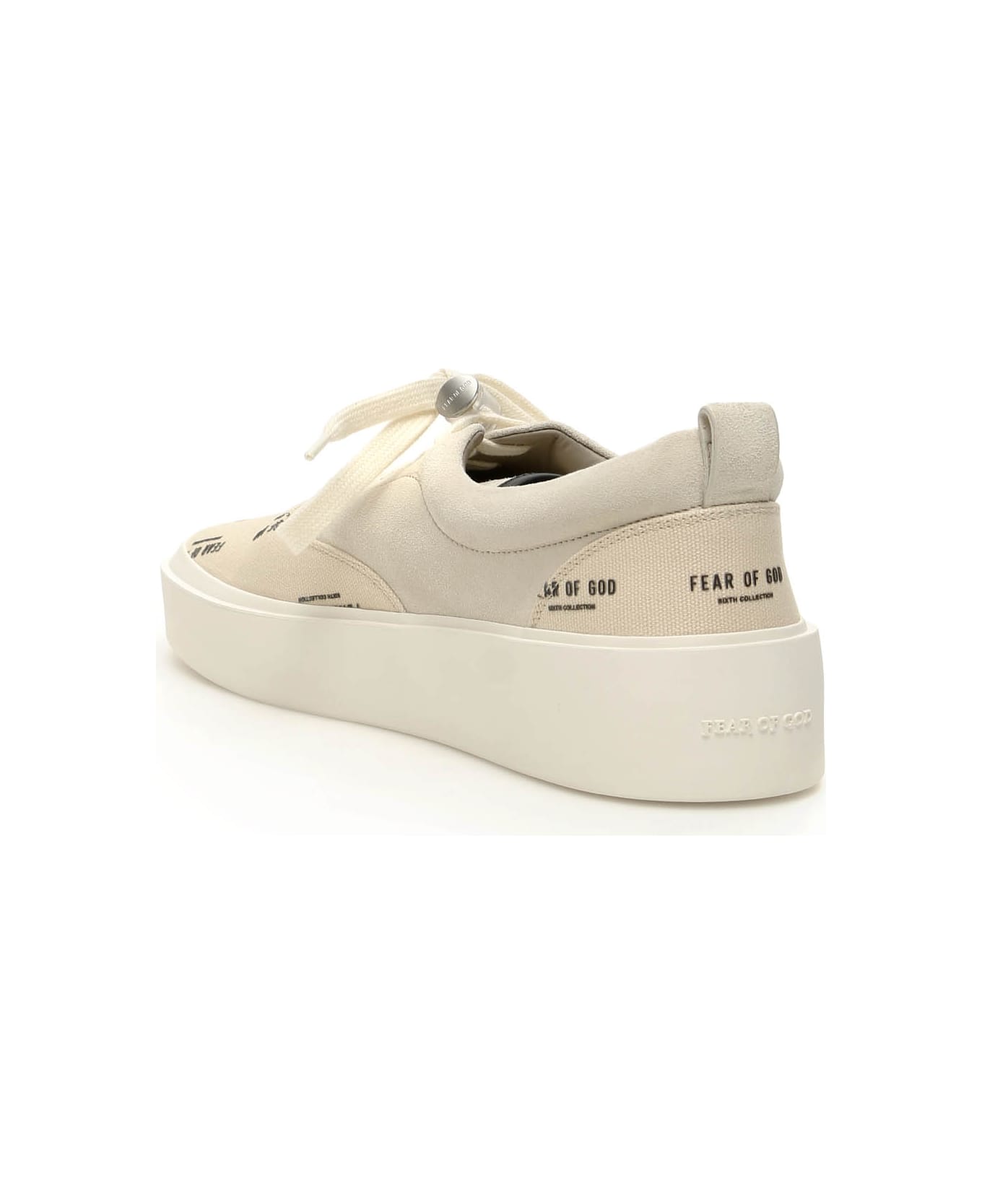 Fear of God Lace Up Sneakers 101 - BONE CREAM