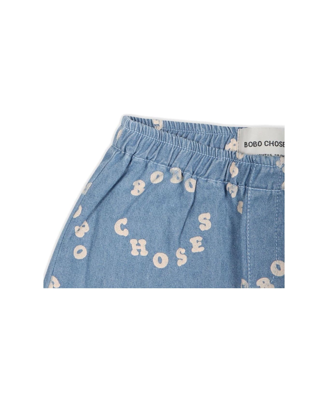 Bobo Choses Baby Circle Denim Shorts - Light Blue ボトムス