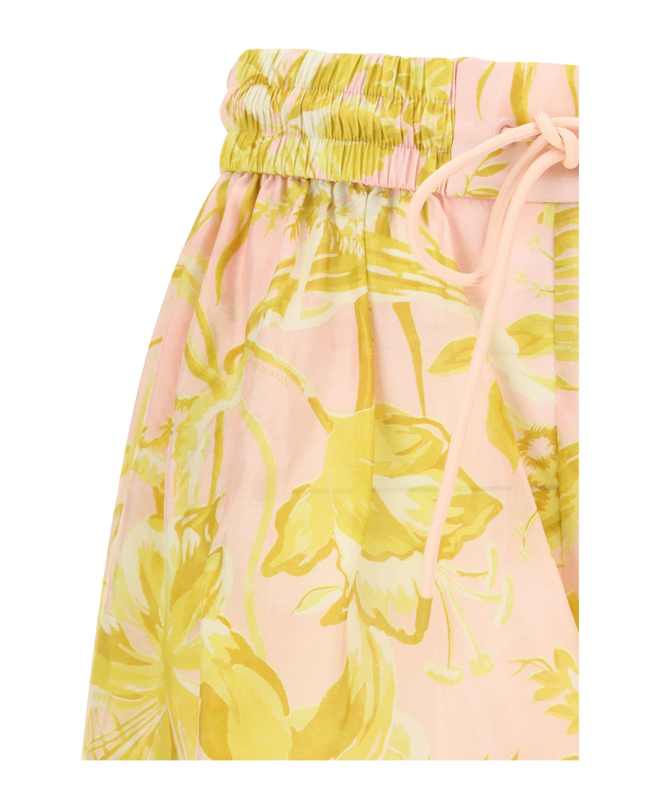 Zimmermann Bermuda Shorts - Pink/gold Floral