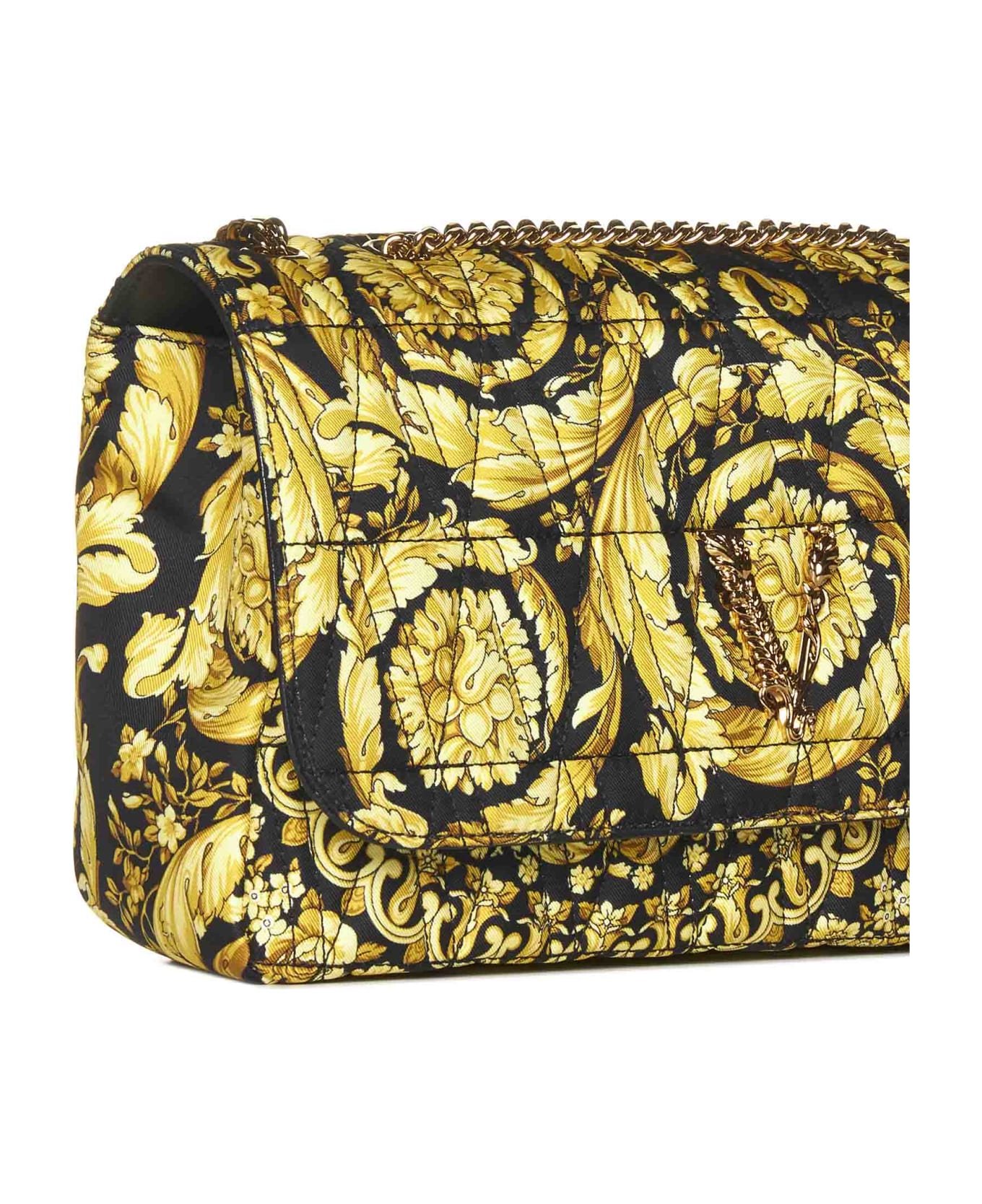 Versace Shoulder Bag - Nero multicolor oro versace
