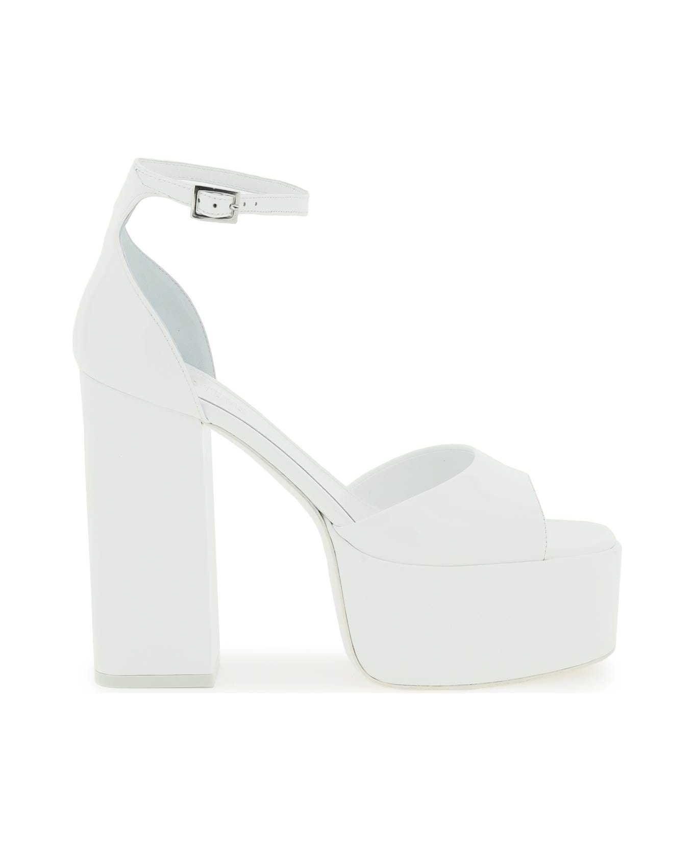 Paris Texas Patent Leather Tatiana Sandals - WHITE (White)