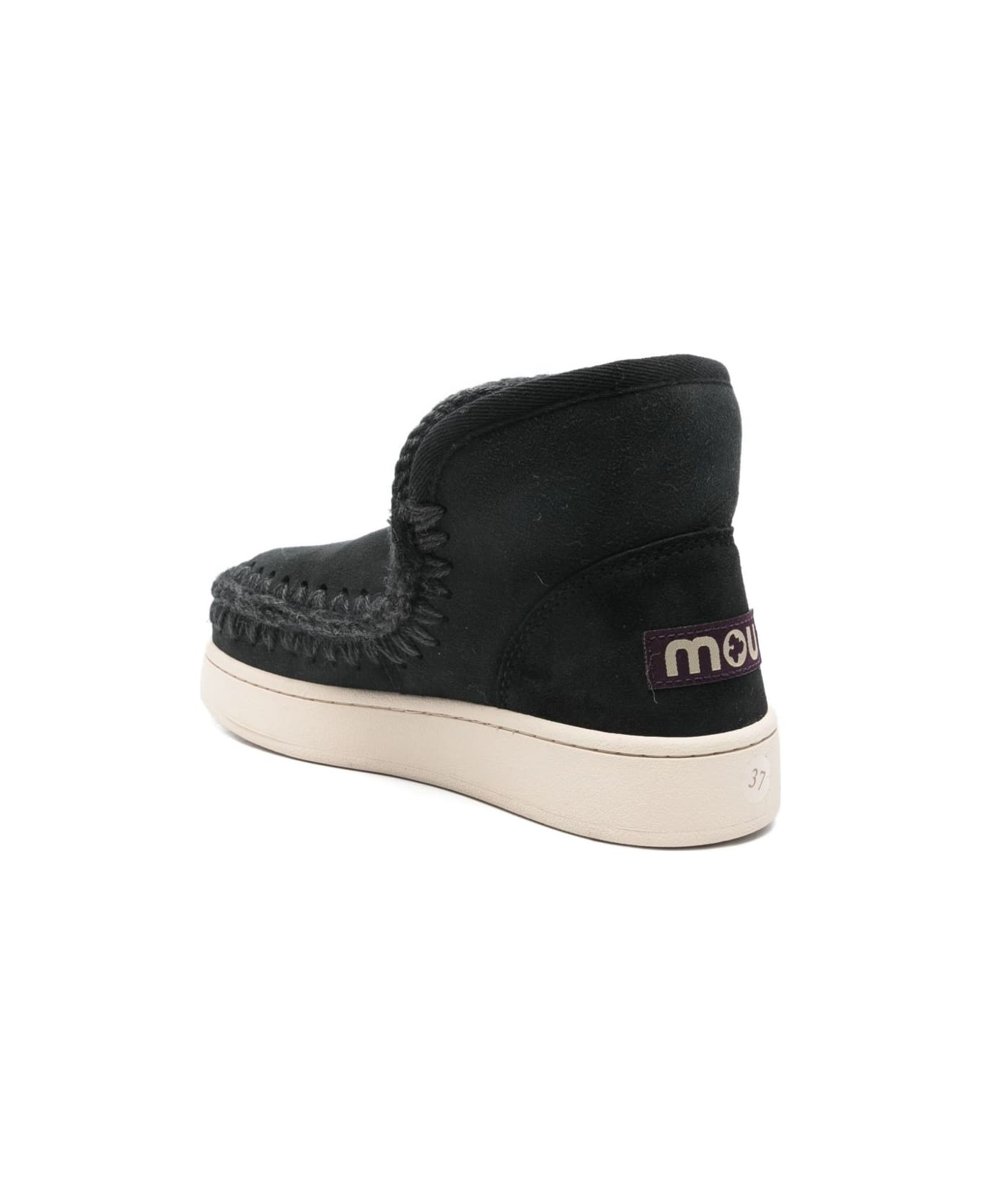 Mou Eskimo Sneaker In Suede. - Black