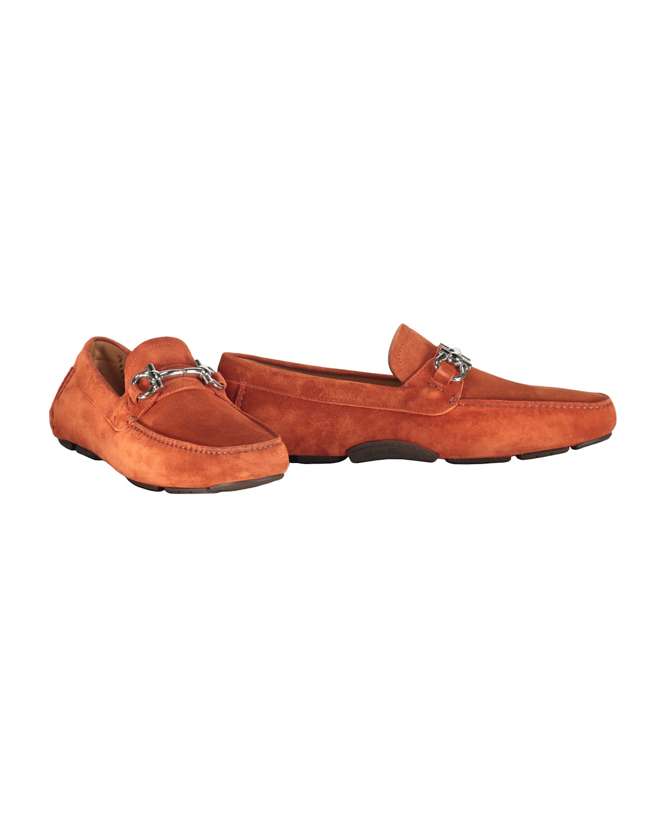 Ferragamo Leather Loafers - Copper