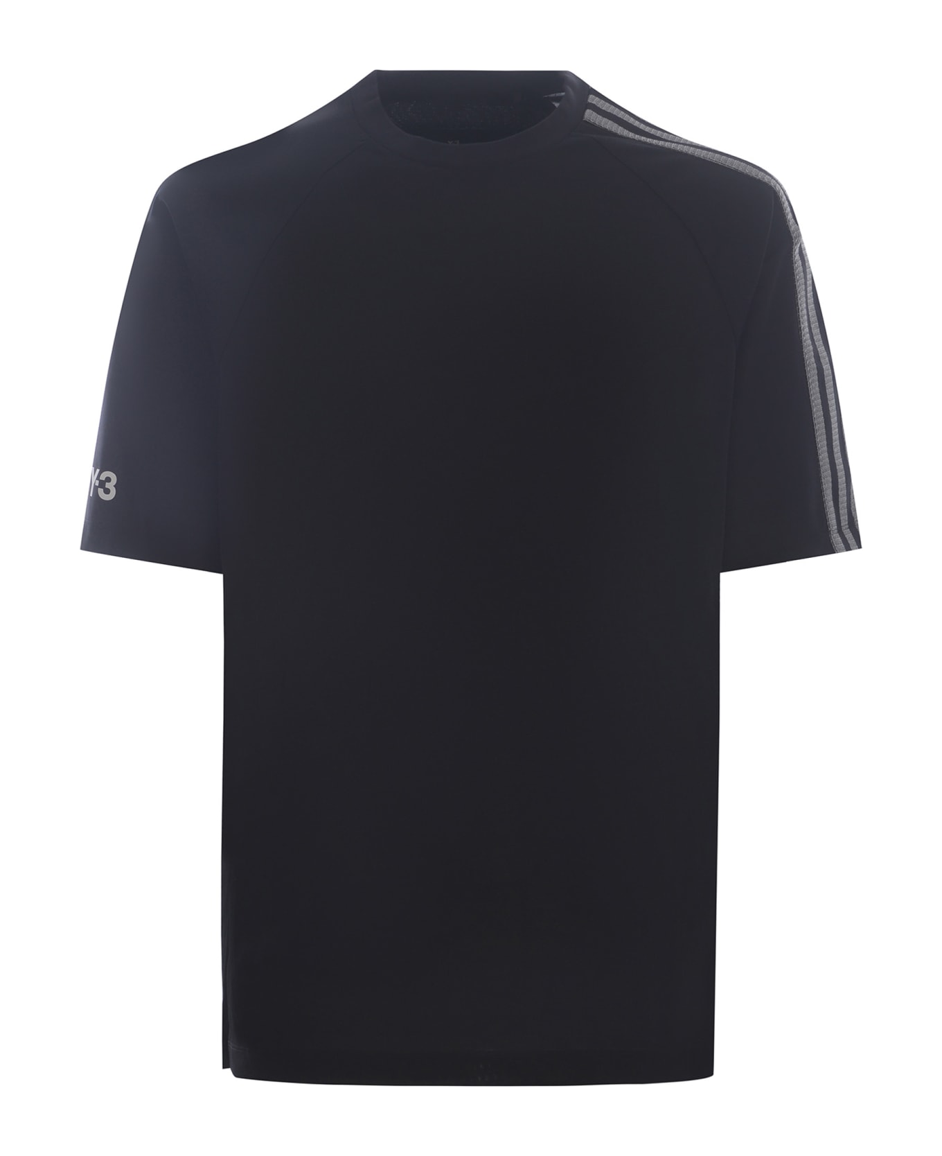Y-3 T-shirt Y-3 "3-stripes" Made Of Cotton - Nero