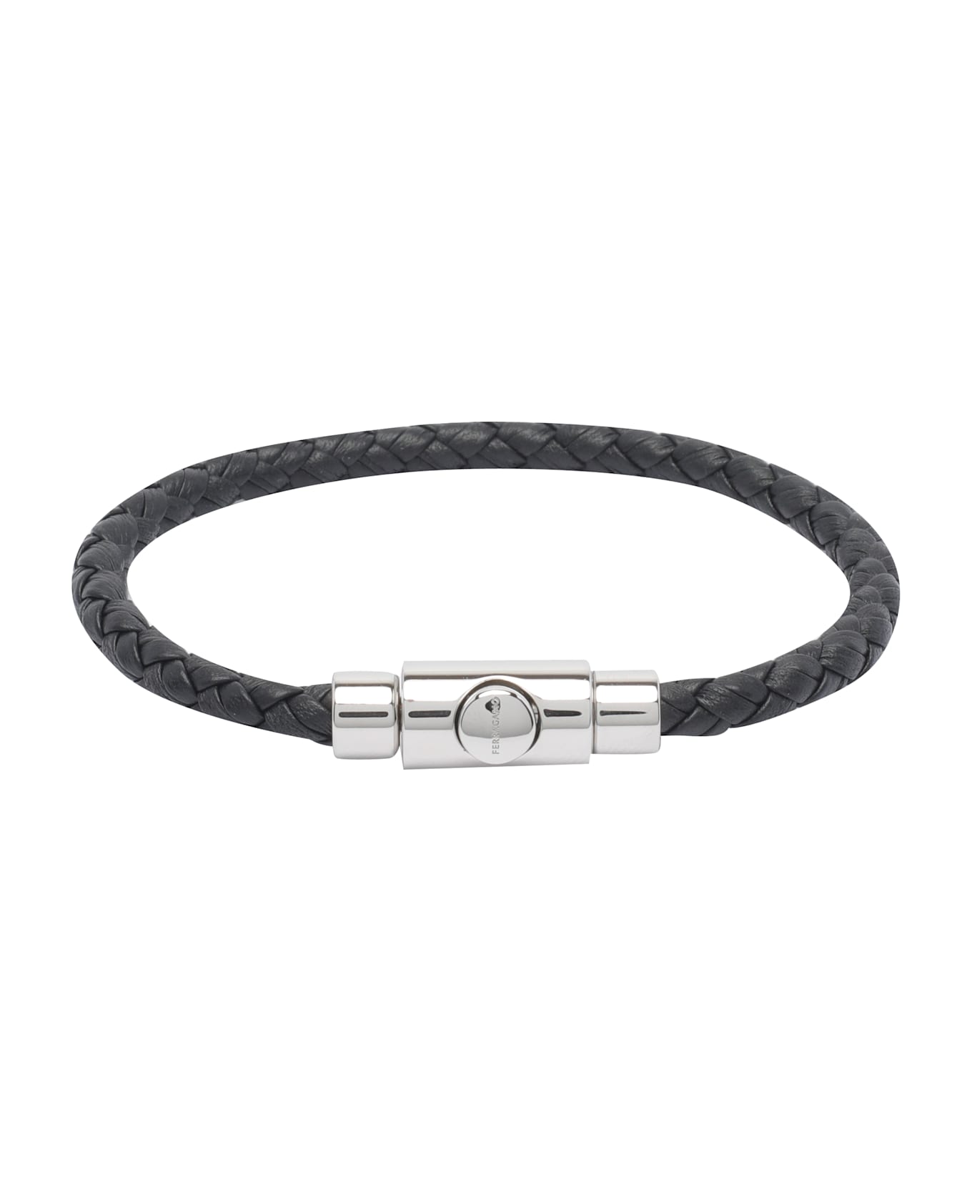 Ferragamo Leather Bracelet - Black