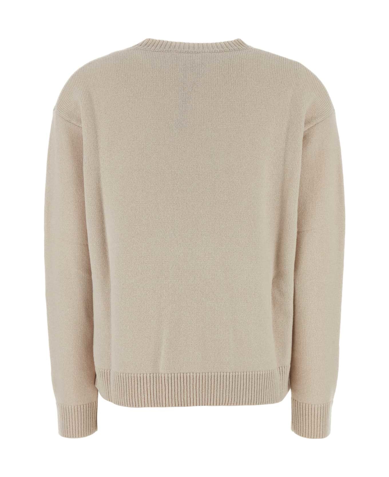 'S Max Mara Sand Wool Blend Kassel Sweater - White Ivory