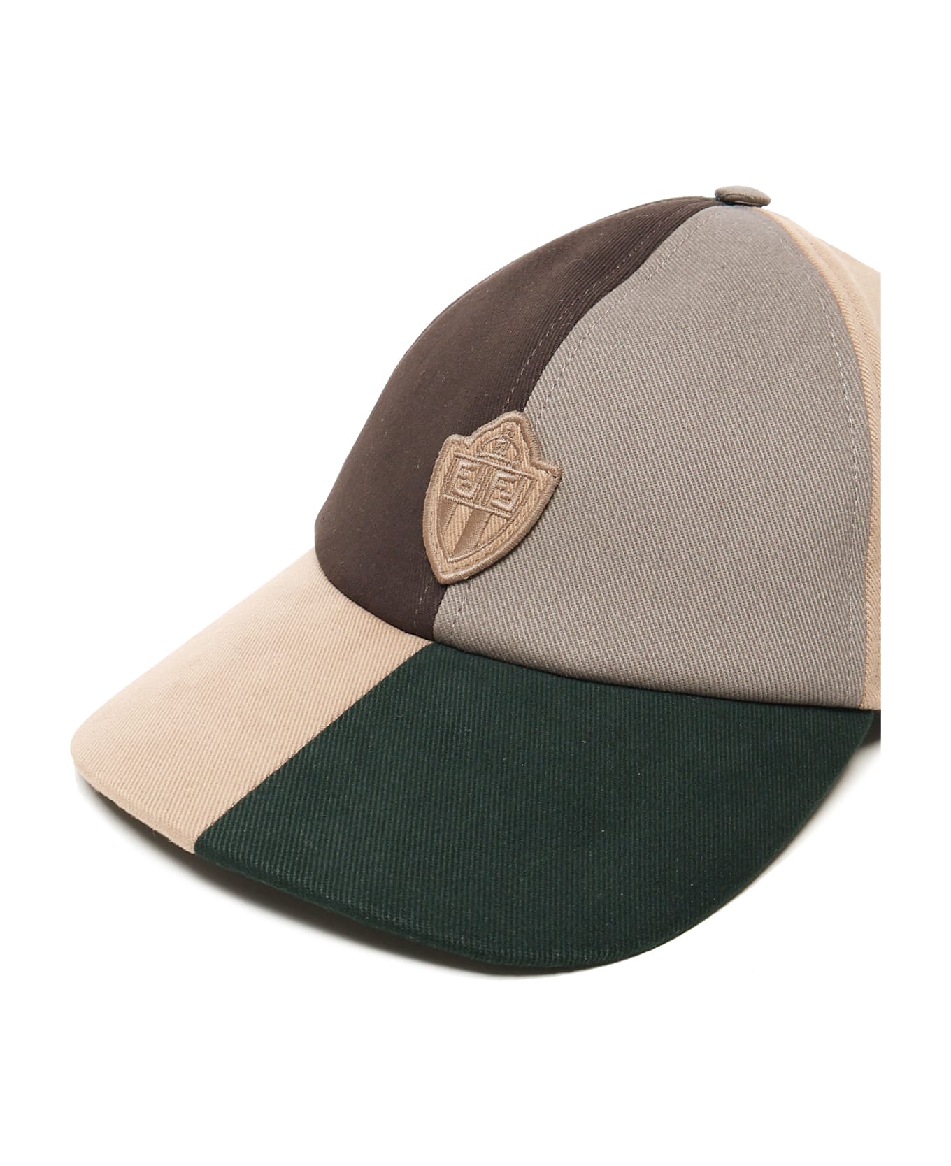 Fendi Cotton Baseball Cap With Logo - MultiColour