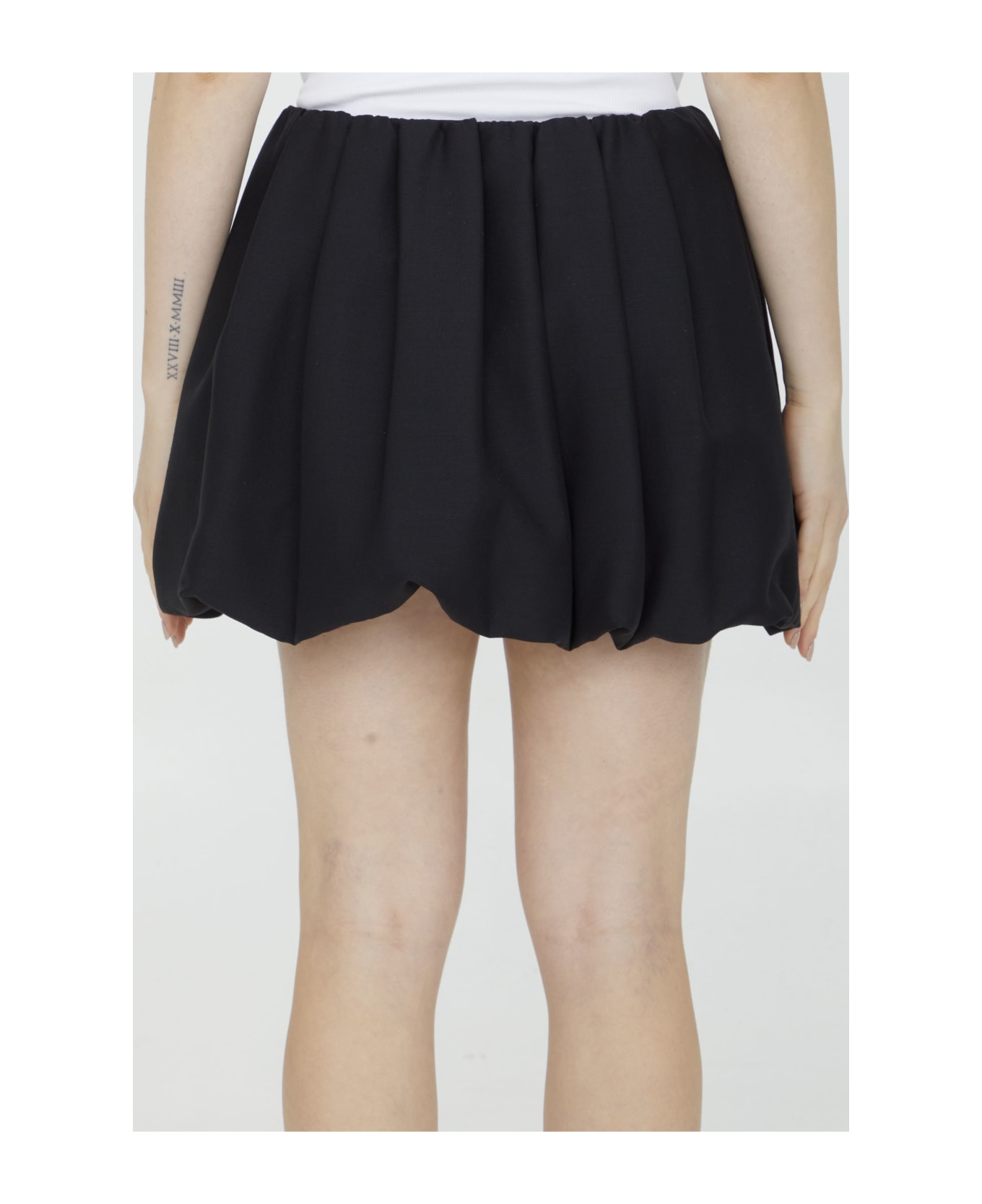 Valentino Garavani Crepe Couture Miniskirt - Black
